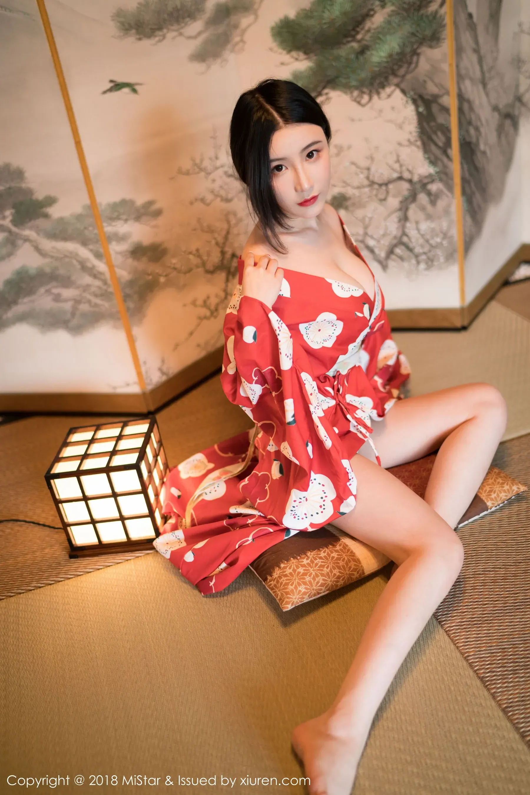 图片[3]-谢芷馨Sindy《娇艳红色和服》 魅妍社 VOL.210-COS写真在线网