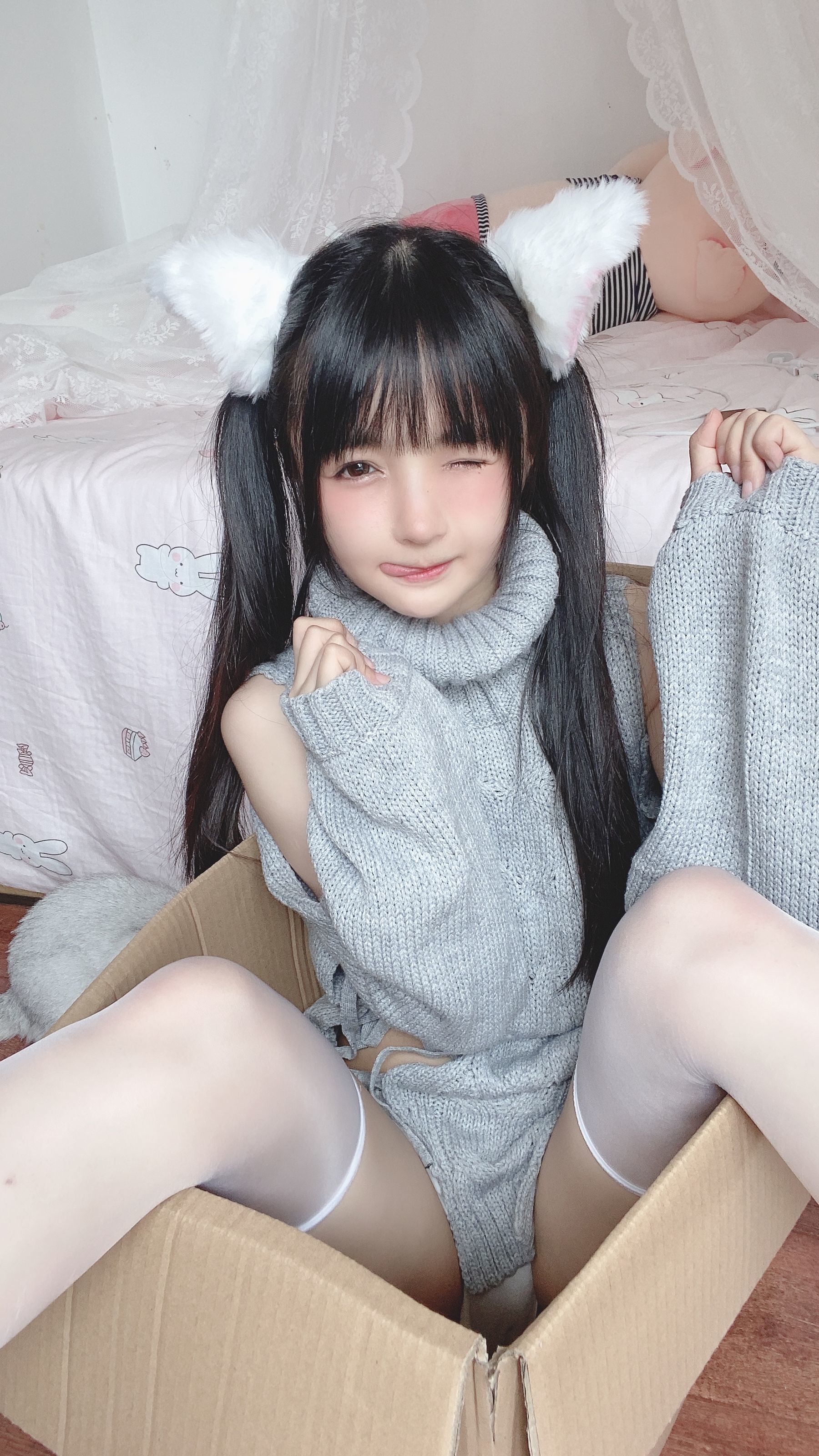 桜井宁宁 – 白い猫ちゃん [50P] - 秀人网免费无水印在线套图写真