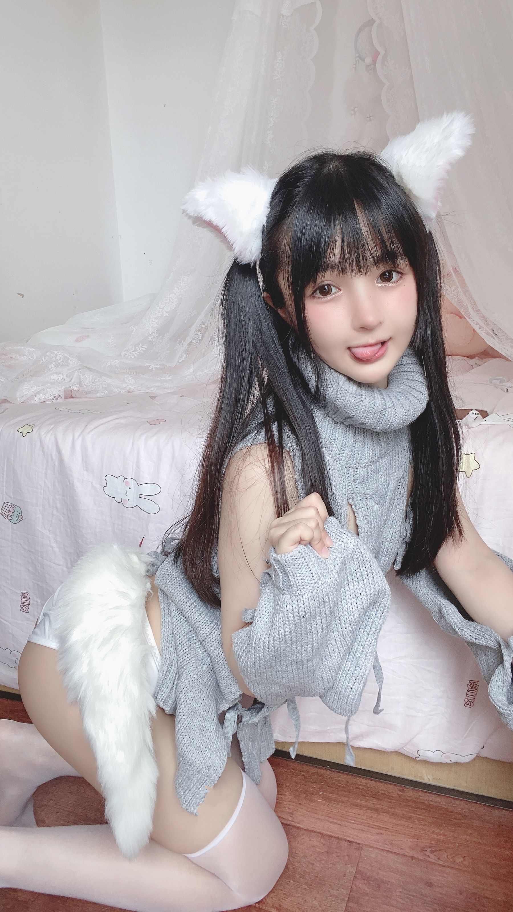 桜井宁宁 – 白い猫ちゃん [50P] - 秀人网免费无水印在线套图写真
