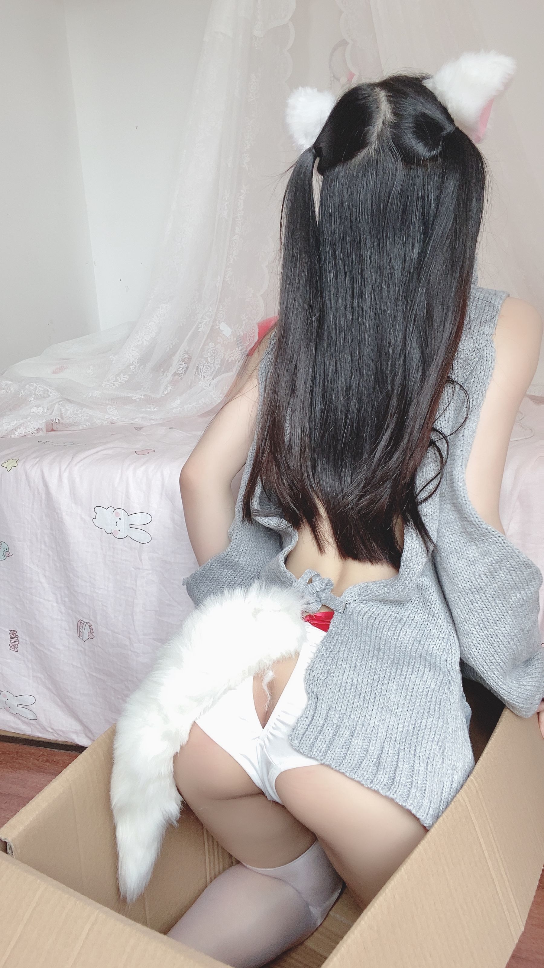 桜井宁宁 – 白い猫ちゃん [50P] - 秀人网免费无水印在线套图写真