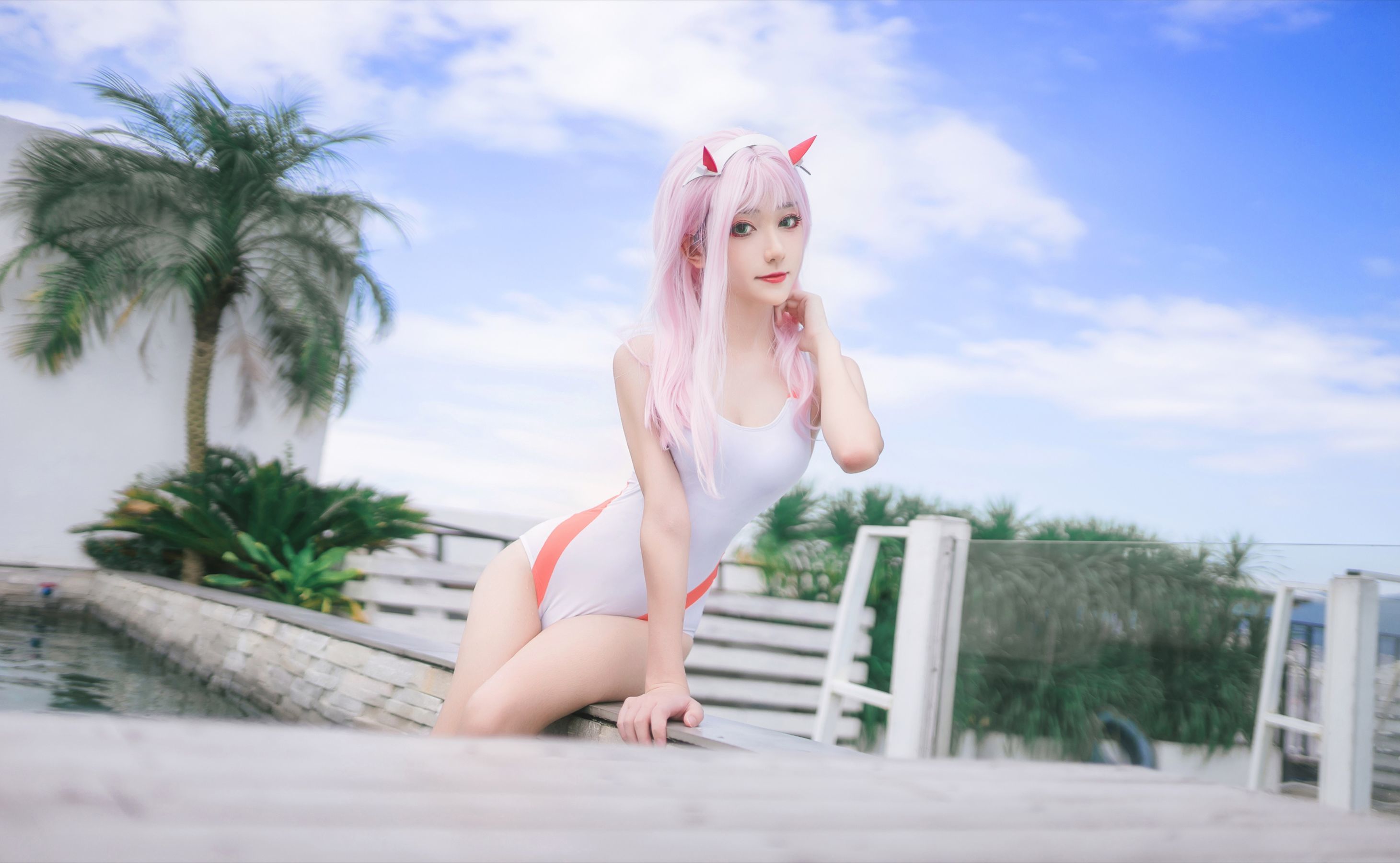 动漫博主南桃Momoko – 连体泳衣 [31P] - 秀人网免费无水印在线套图写真