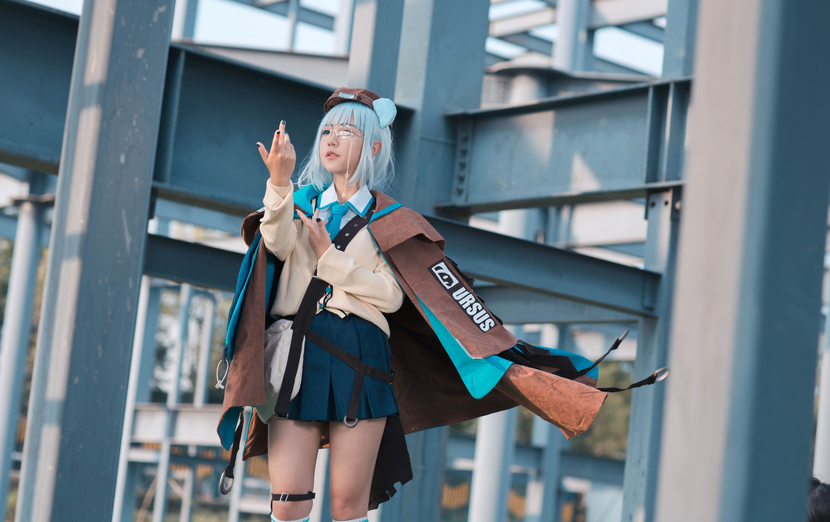 微博萌妹蓝小沂KiKi – 明日方舟 [12P] - 秀人网免费无水印在线套图写真