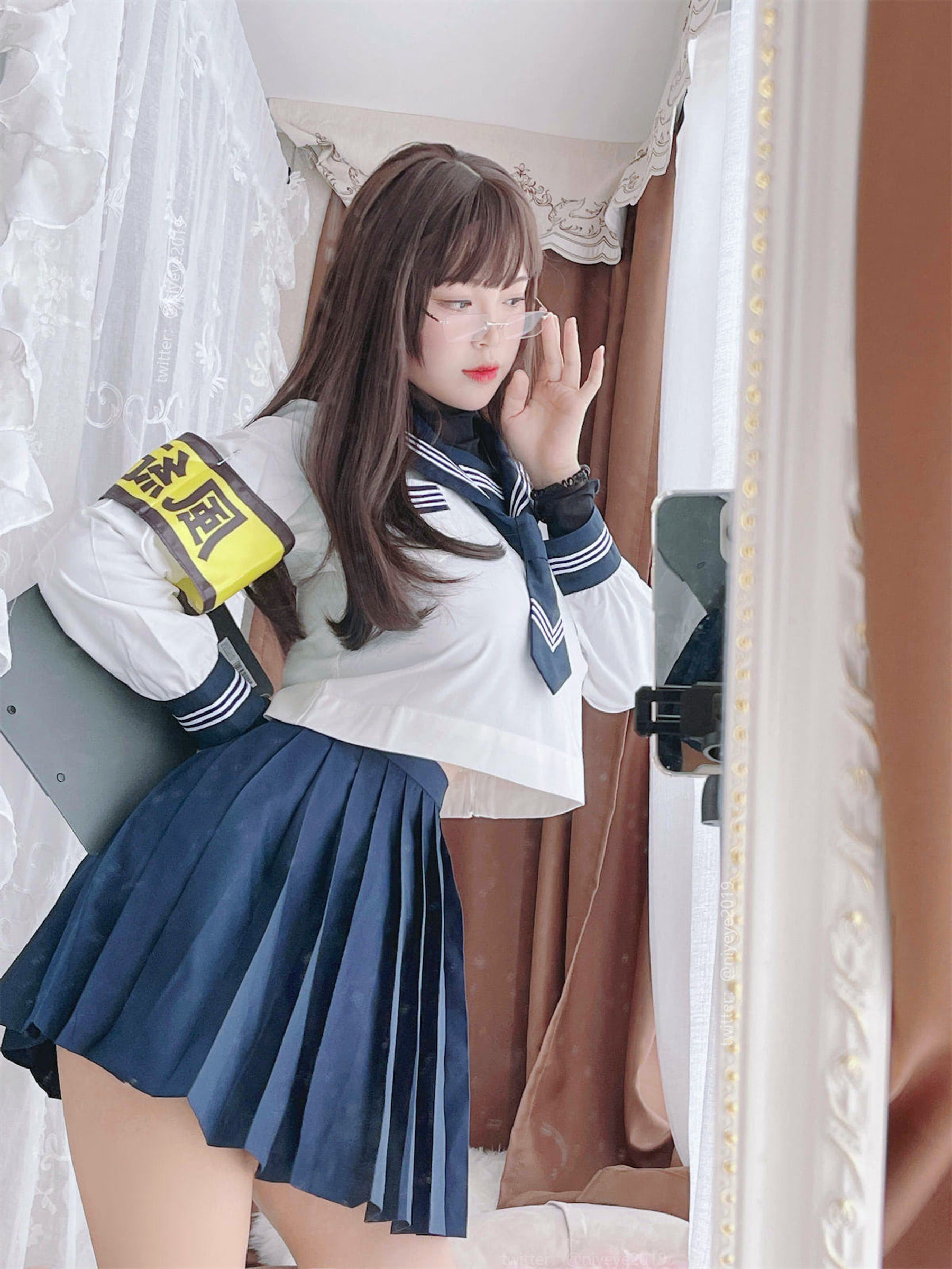 萌系小姐姐-白烨-&耶米西奶露 – 风纪委员 [59P] - 秀人网免费无水印在线套图写真