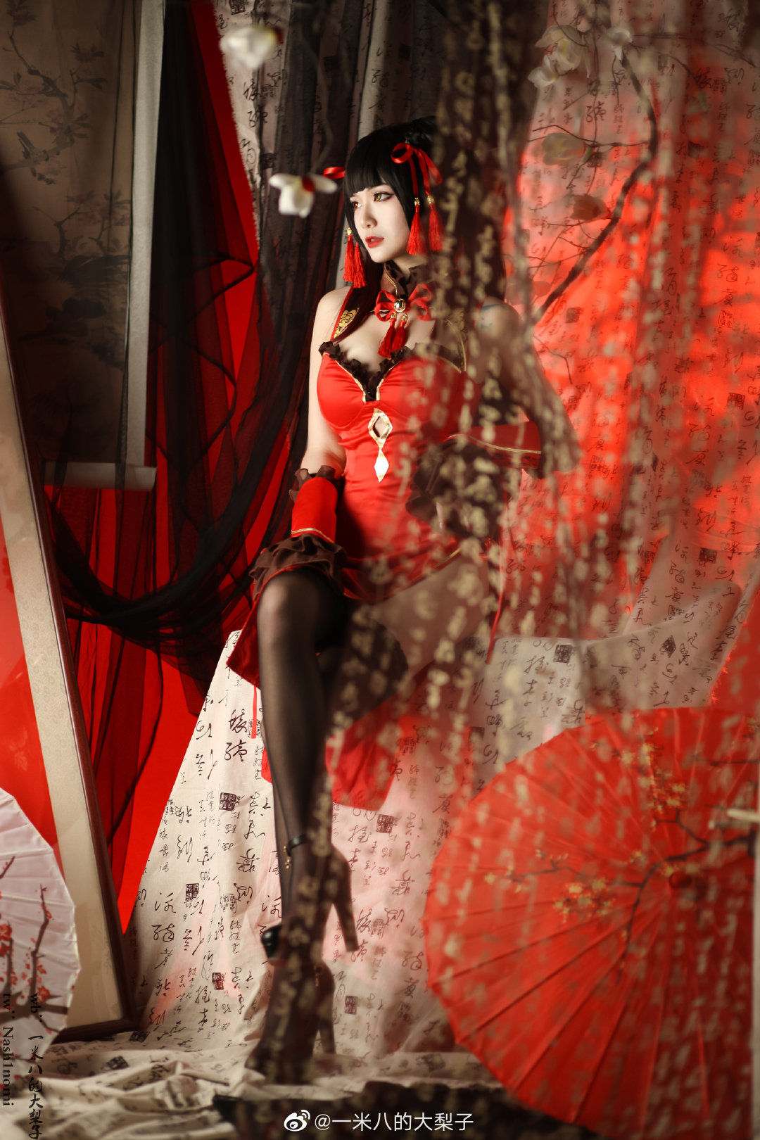 一米八的大梨子 – 时崎狂三新春旗袍 [12P] - 秀人网免费无水印在线套图写真