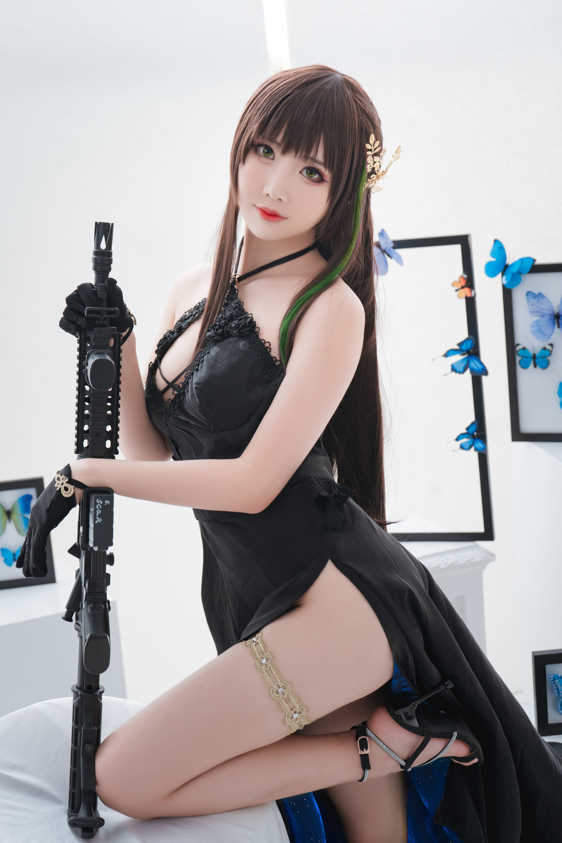 可爱人气Coser面饼仙儿 – M4A1 [21P] - 秀人网免费无水印在线套图写真