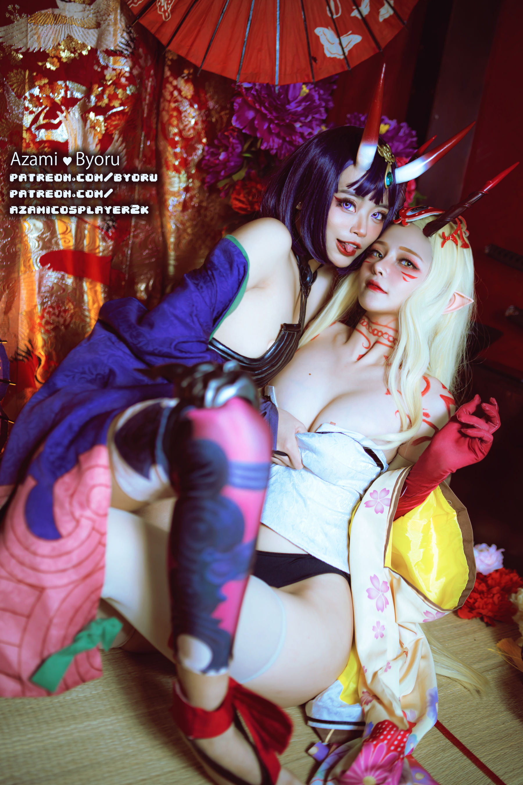 Azami福利 – 酒吞与茨木 [5P] - 秀人网免费无水印在线套图写真