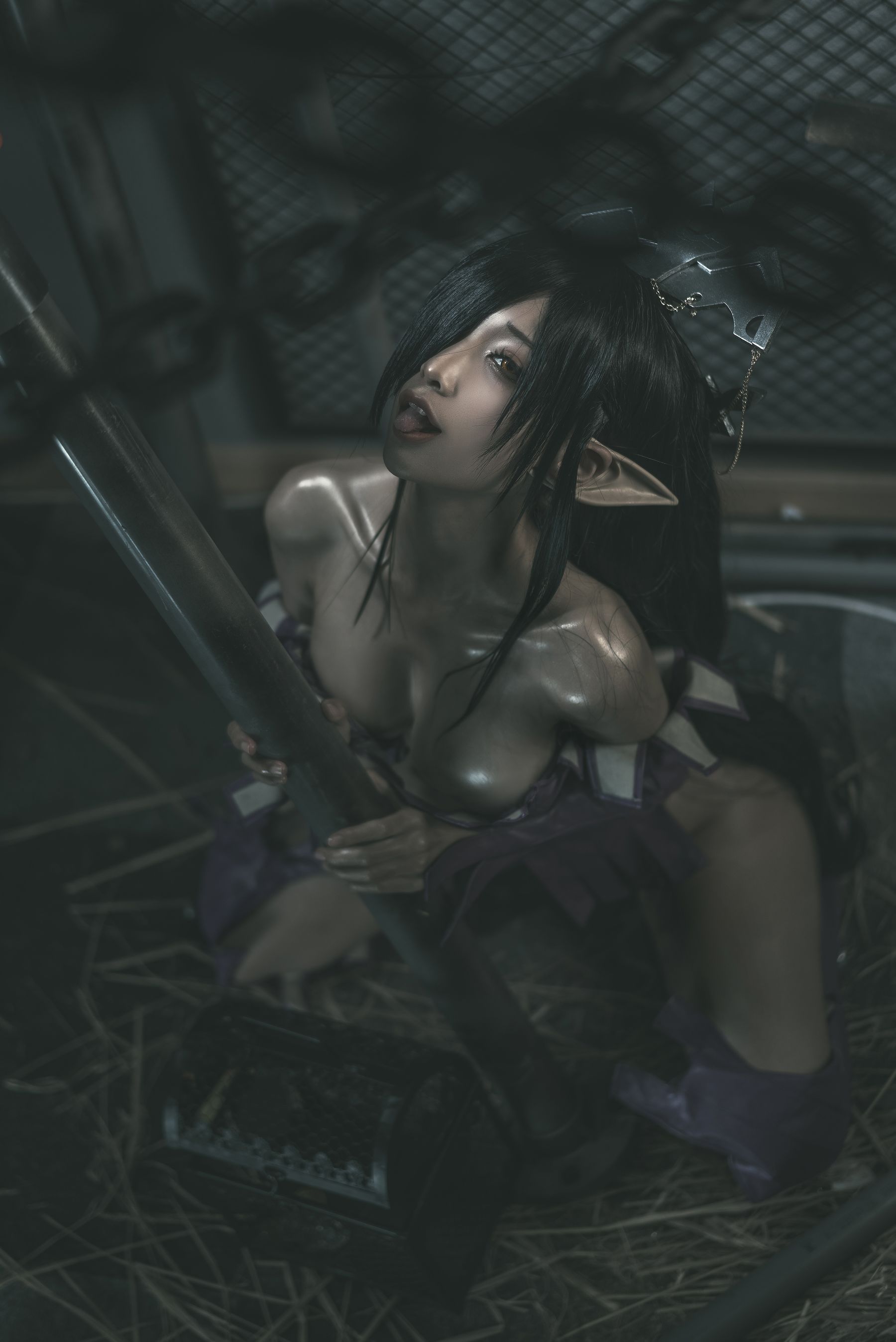 动漫博主蠢沫沫 – 黑兽女王 原设 [35P] - 秀人网免费无水印在线套图写真