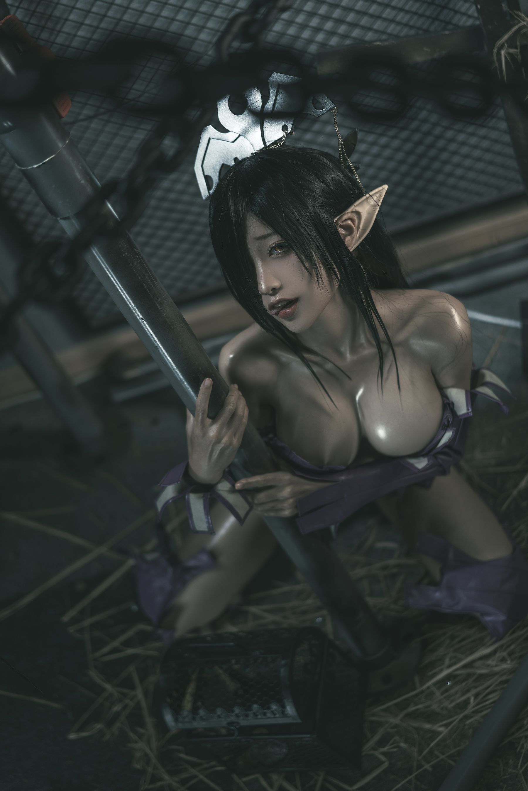 动漫博主蠢沫沫 – 黑兽女王 原设 [35P] - 秀人网免费无水印在线套图写真