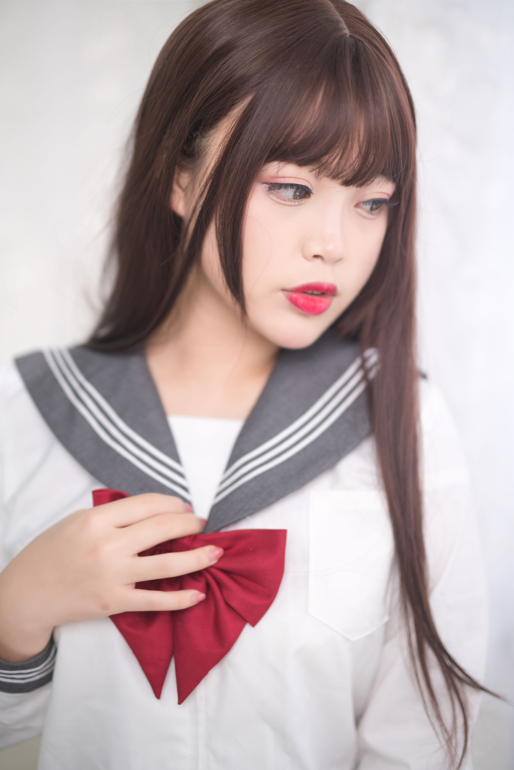 [Cosplay写真] 萌系小姐姐-白烨- – 黑丝制服少女 [60P] - 秀人网免费无水印在线套图写真