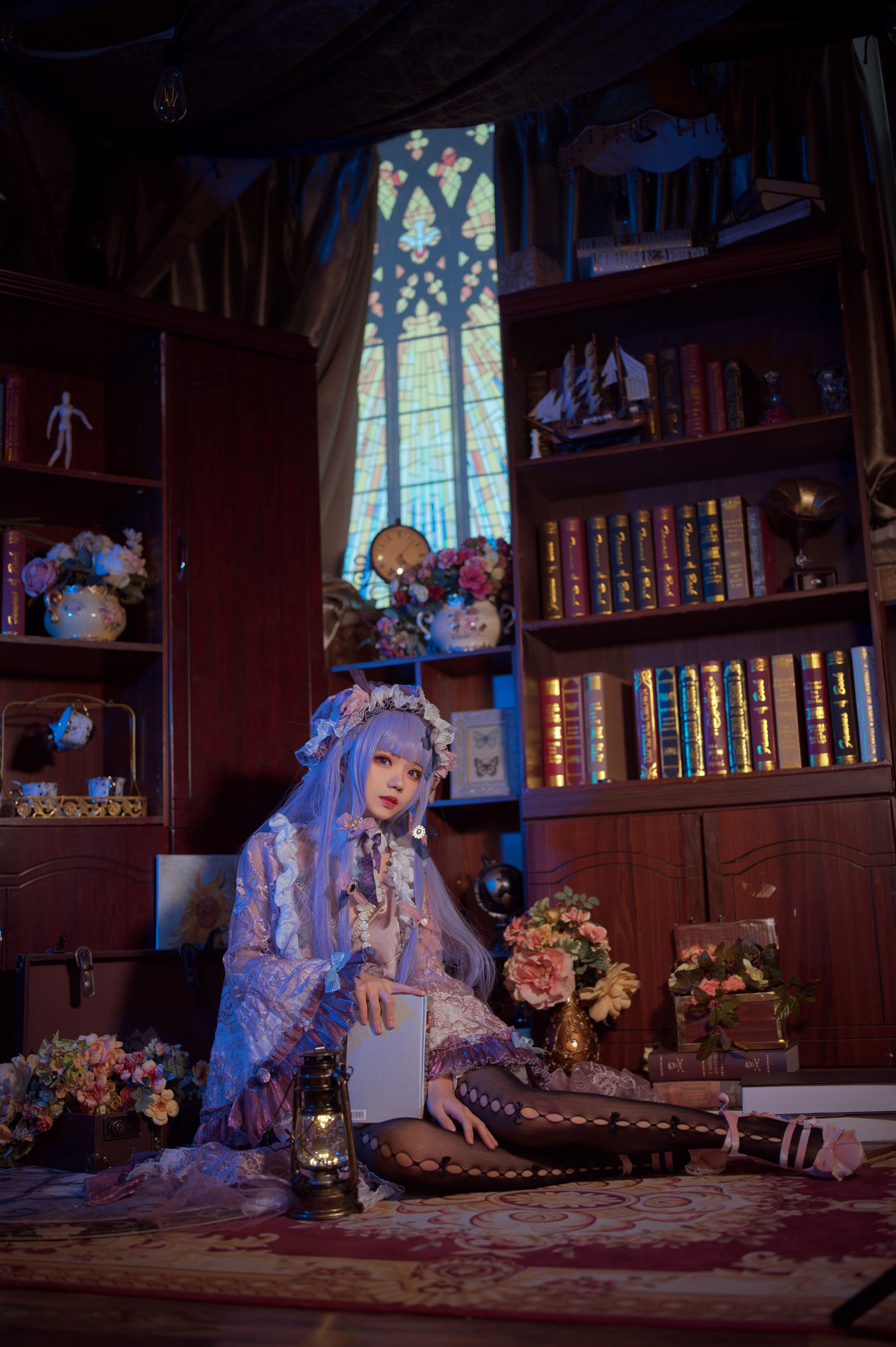 花柒Hana – 帕秋莉睡衣 [13P] - 秀人网免费无水印在线套图写真