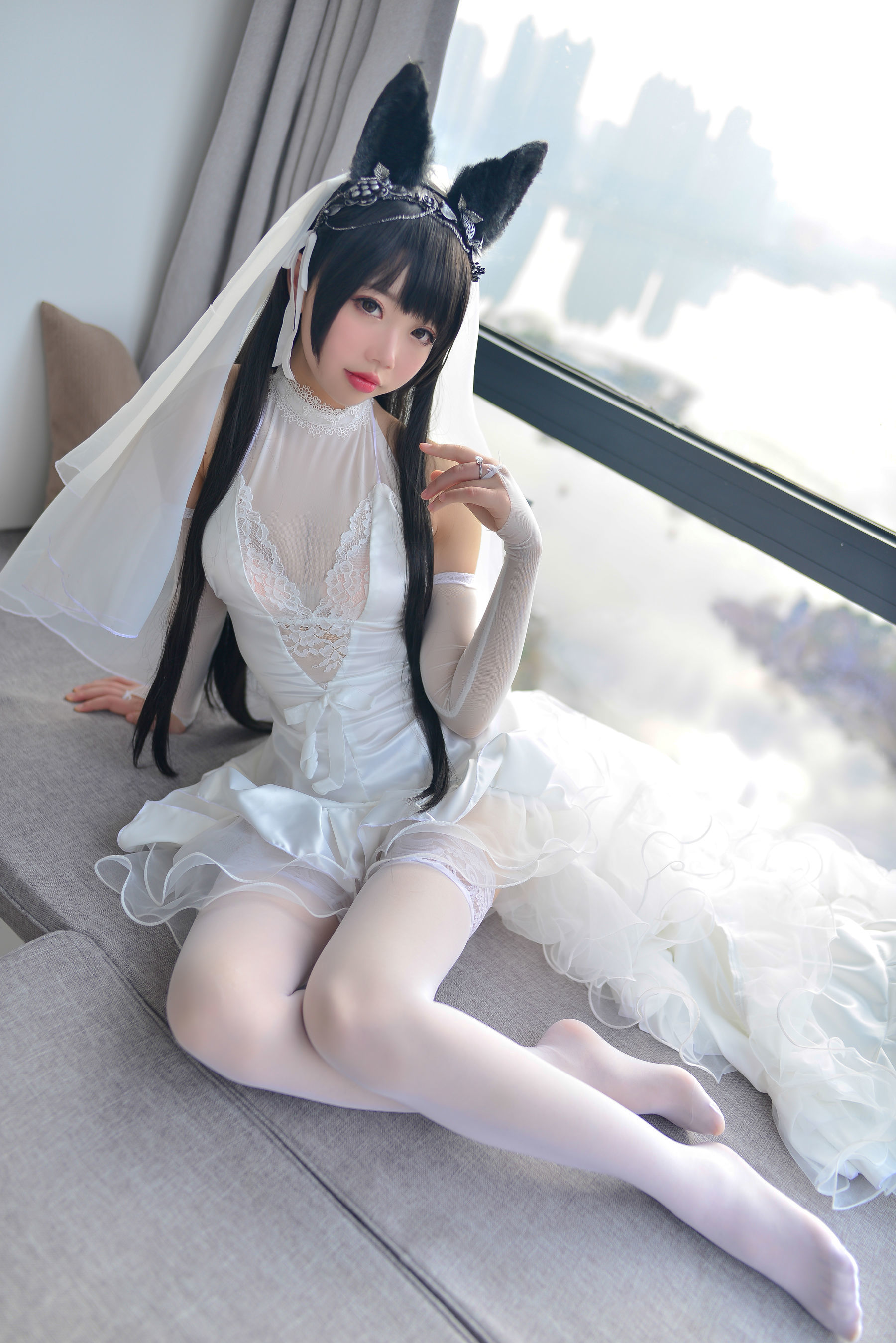 [萝莉COS] 雪琪 – 爱宕婚纱 [38P] - 秀人网免费无水印在线套图写真