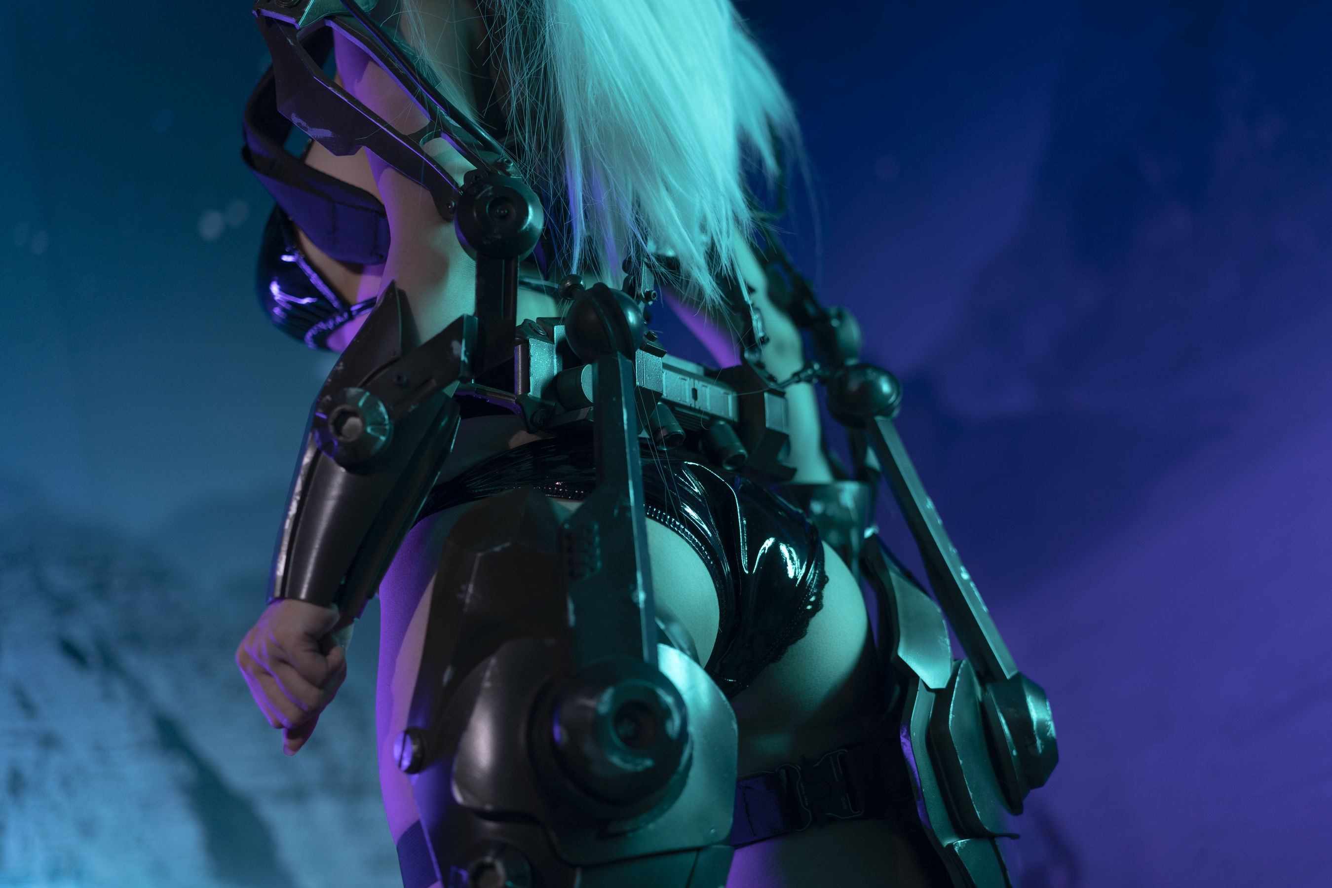 动漫博主脱尾巴Mizuki – 赛博朋克2021 [18P] - 秀人网免费无水印在线套图写真