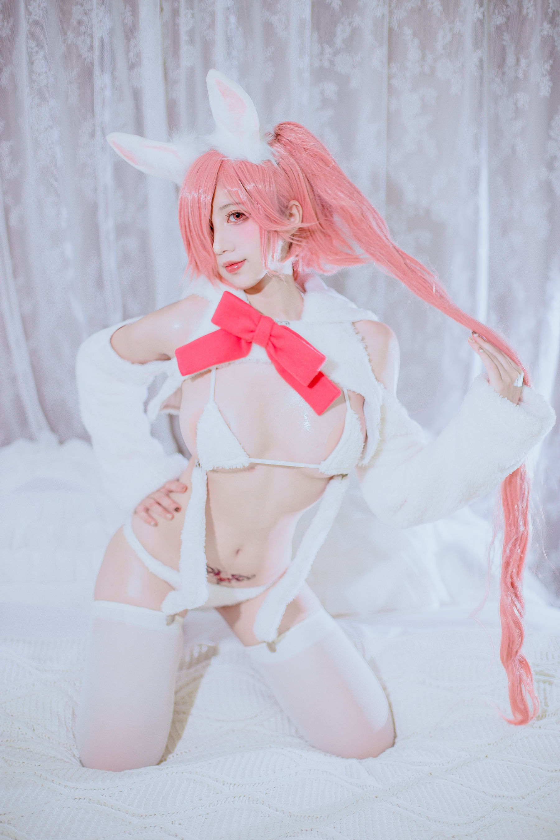 动漫博主九曲Jean – 歪萌社兔兔 [22P] - 秀人网免费无水印在线套图写真