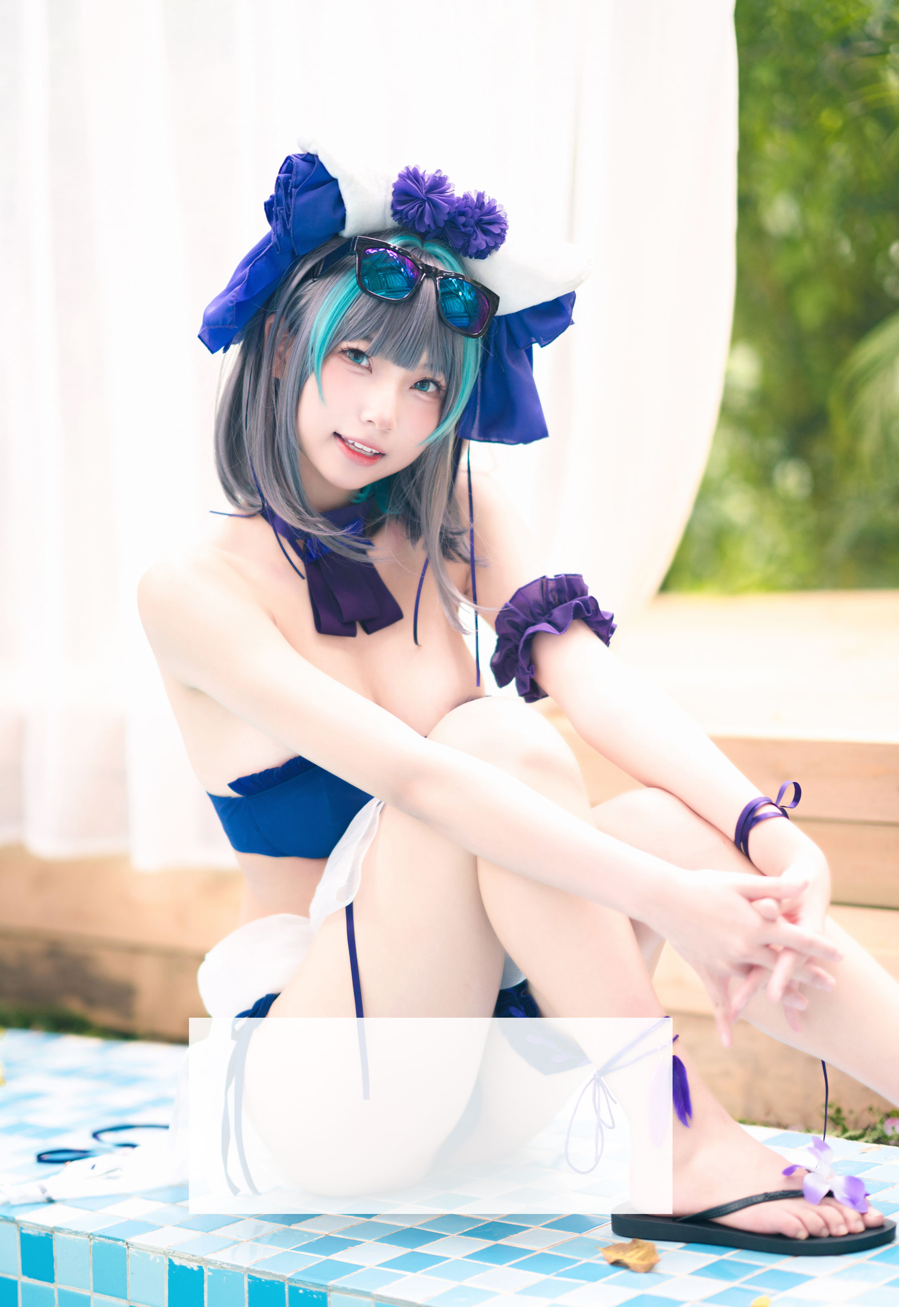 橙喵 – 柴郡COS 着水 [16P] - 秀人网免费无水印在线套图写真