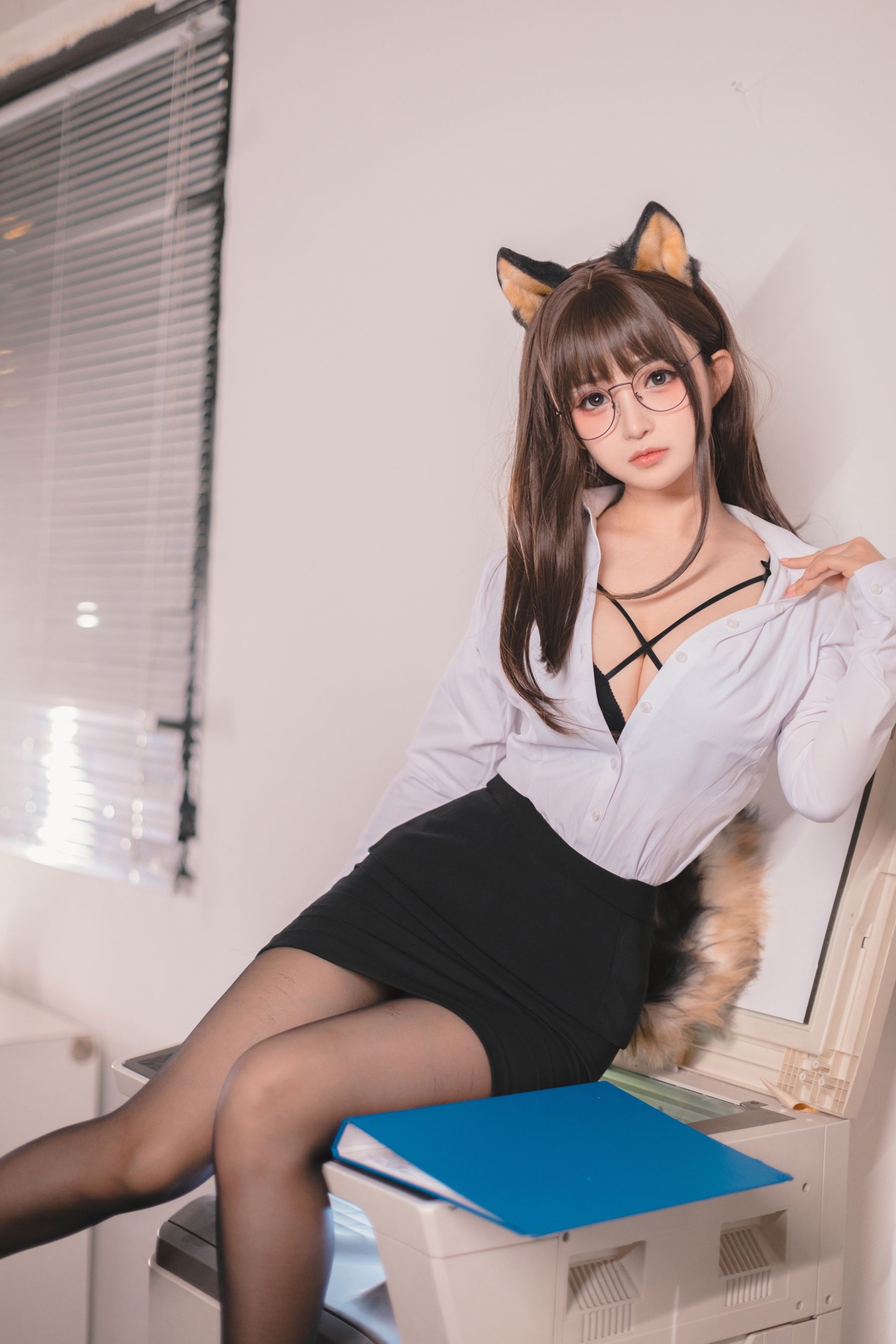 桜井宁宁 – 柴犬OL [59P] - 秀人网免费无水印在线套图写真