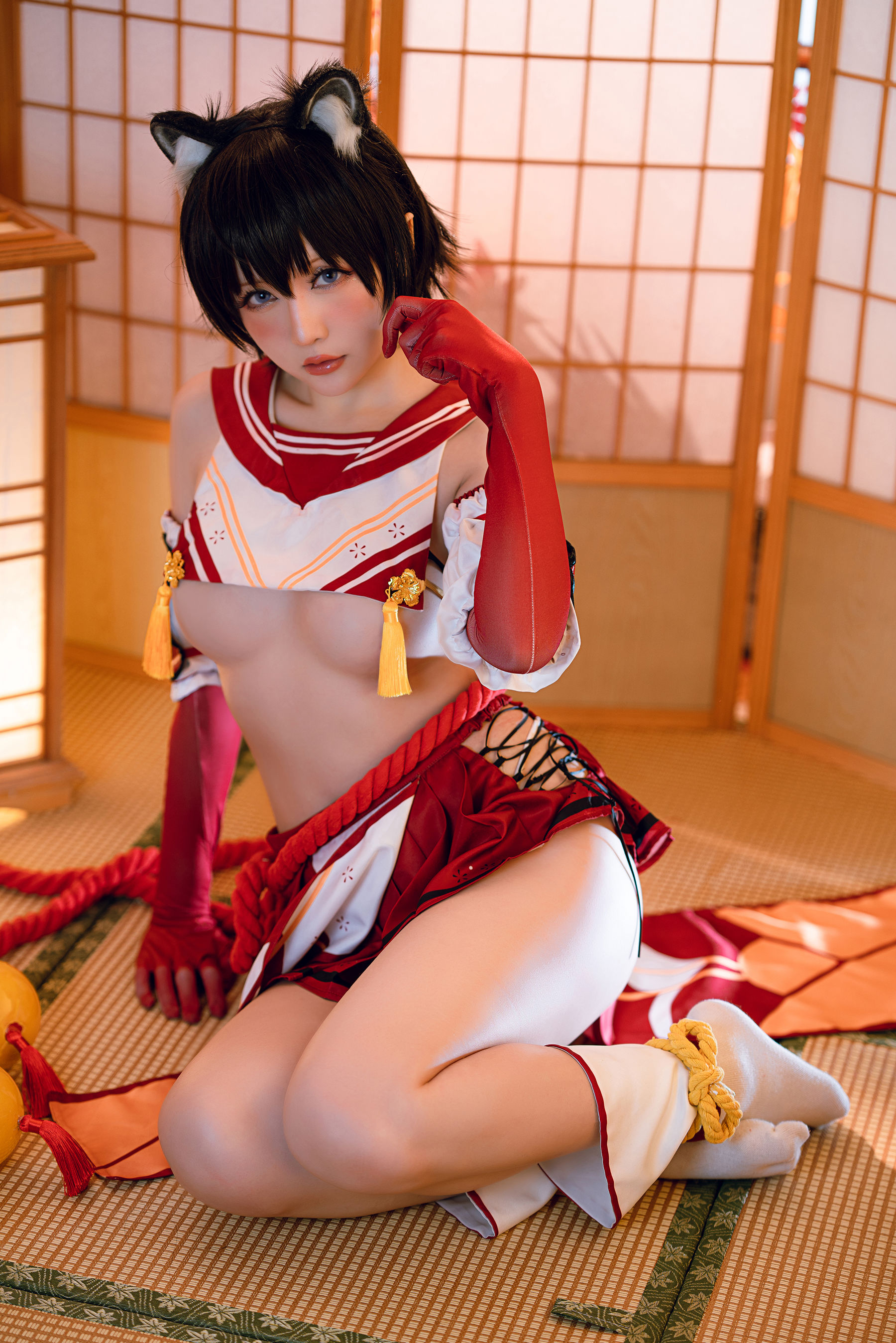 Coser小姐姐星之迟迟 – 春日椿 [35P] - 秀人网免费无水印在线套图写真