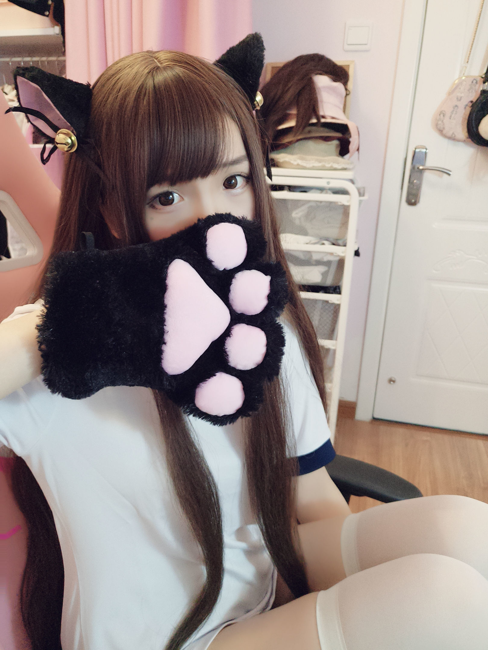 二次元美女古川kagura – 猫耳体操 [11P] - 秀人网免费无水印在线套图写真