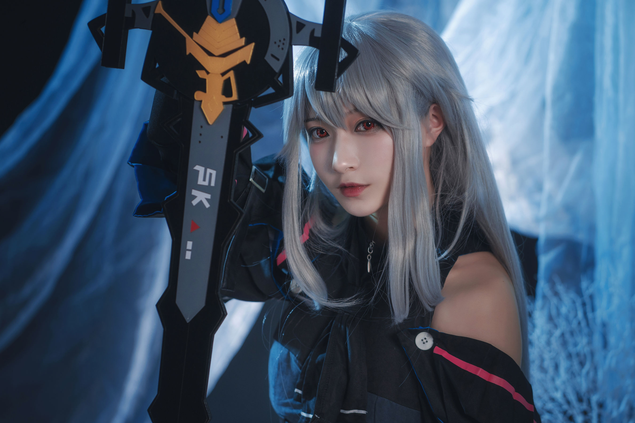 动漫博主铁板烧鬼舞w – 斯卡蒂 [31P] - 秀人网免费无水印在线套图写真