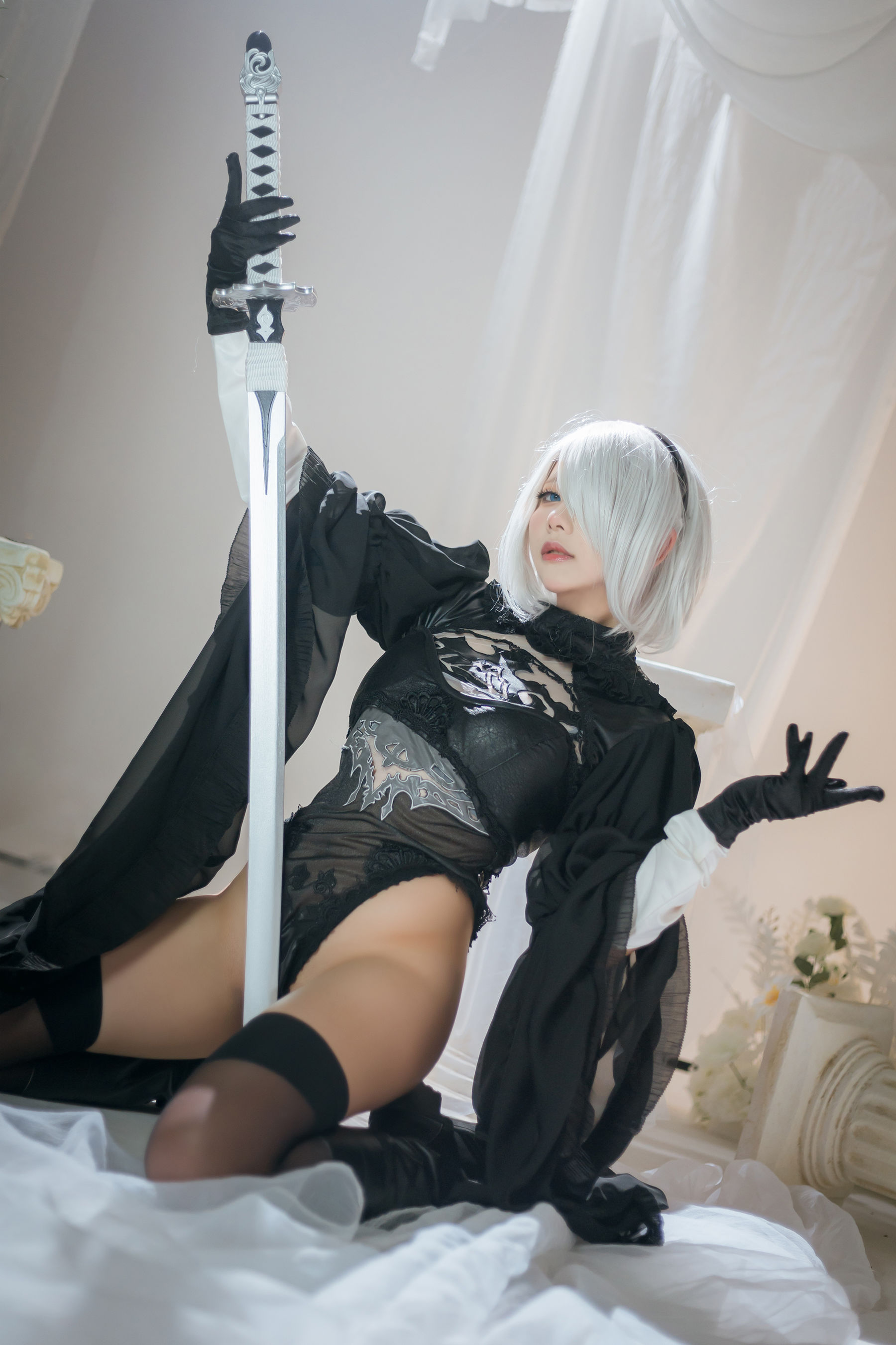 是一只熊仔吗 – Nier 2B Dress Ver [6P] - 秀人网免费无水印在线套图写真