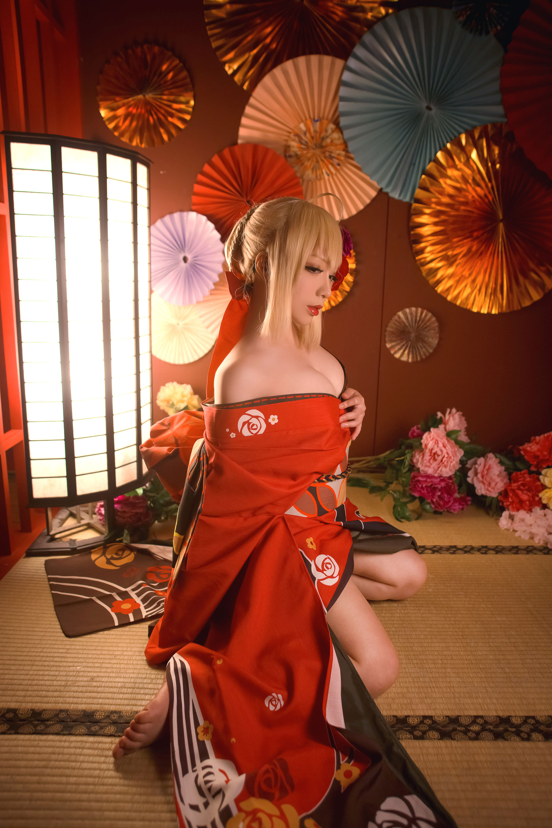 Cos千寻大人 尼禄 之 和服 [7P] - 秀人网免费无水印在线套图写真