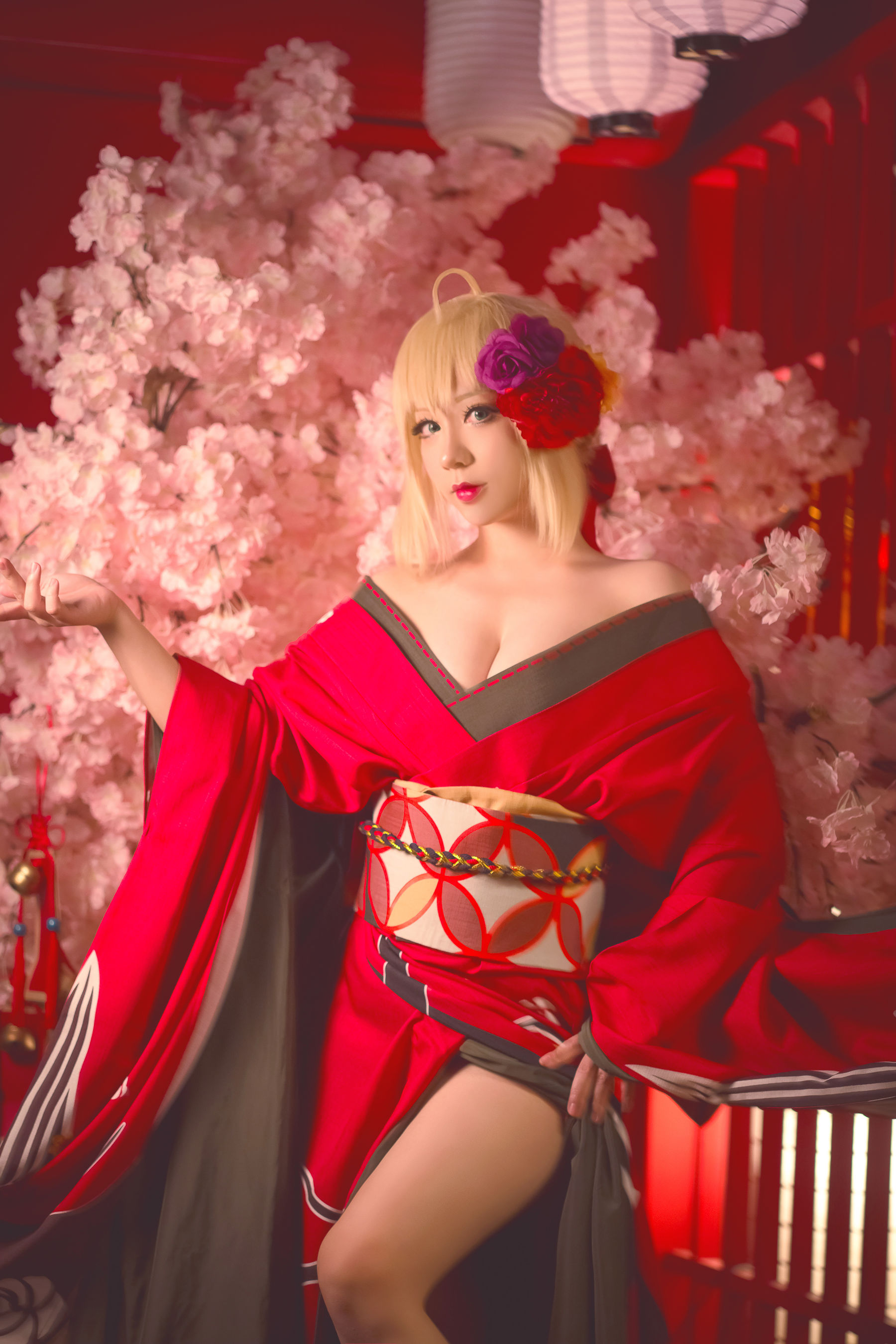 Cos千寻大人 尼禄 之 和服 [7P] - 秀人网免费无水印在线套图写真