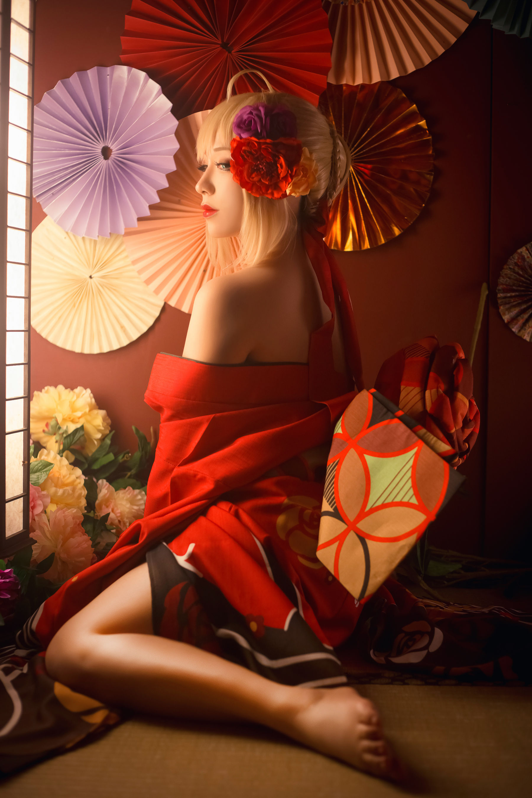 Cos千寻大人 尼禄 之 和服 [7P] - 秀人网免费无水印在线套图写真