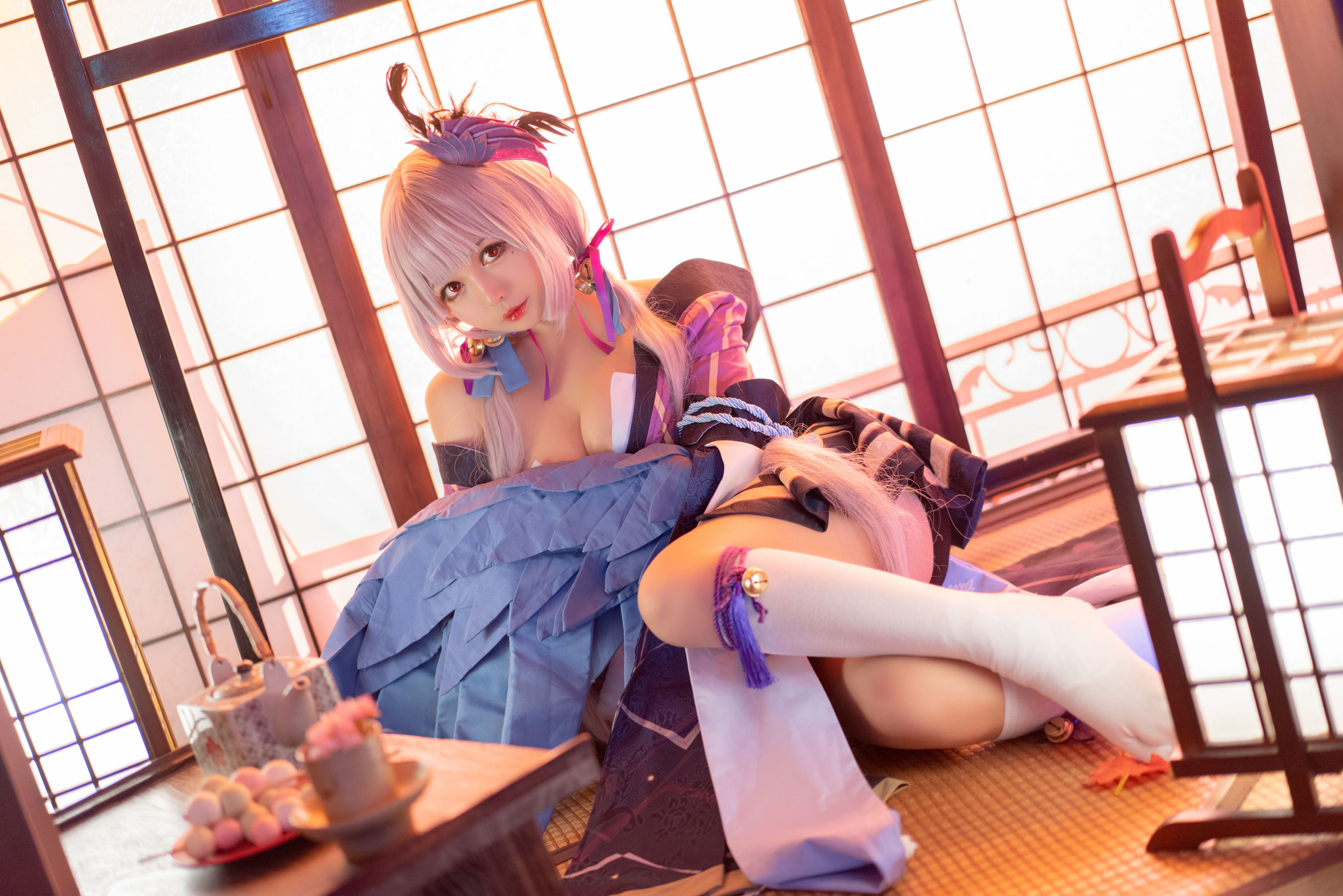 [Cosplay写真] 大眼萌妹黑猫猫OvO – 以津真天 [15P] - 秀人网免费无水印在线套图写真