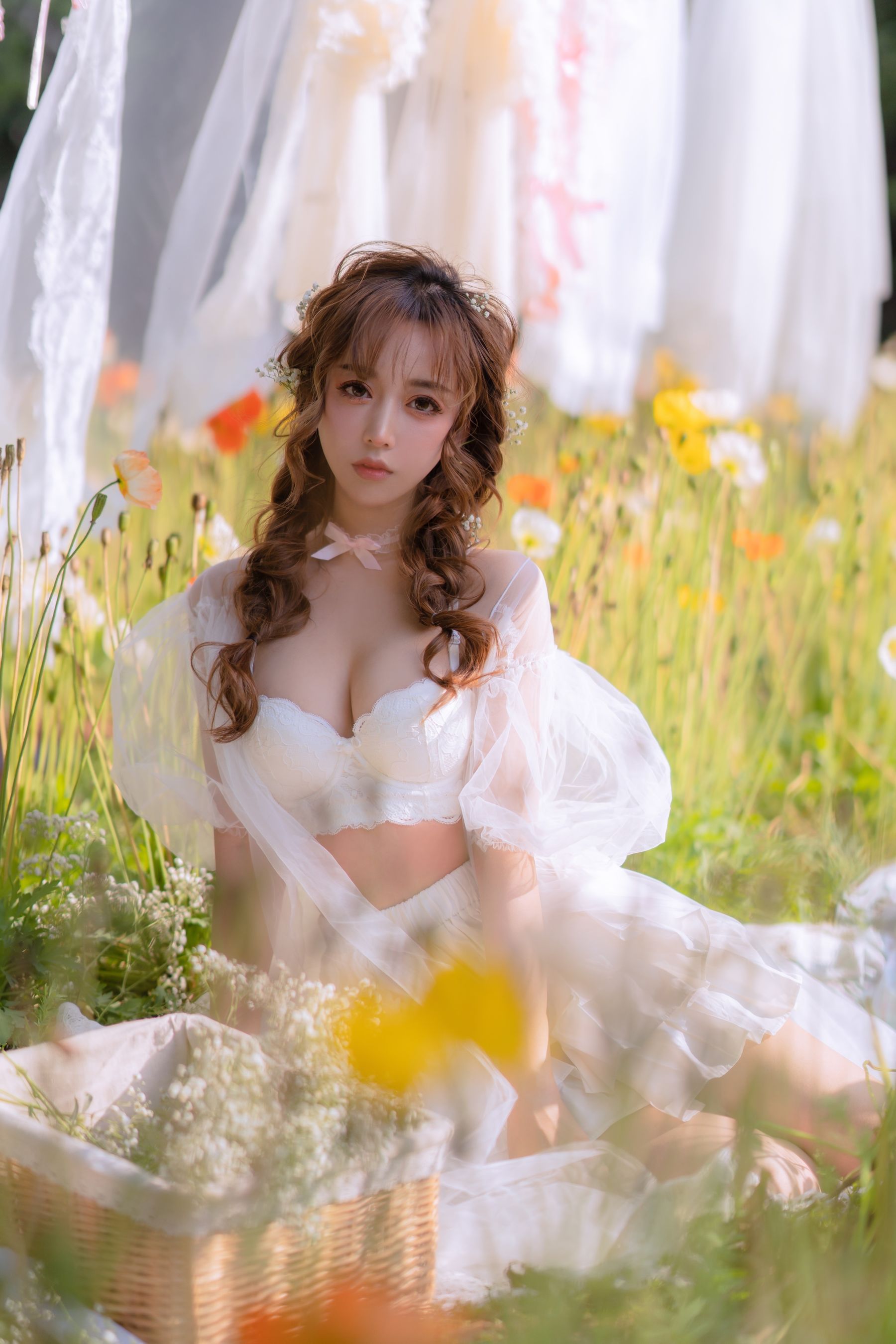 斗鱼米线线sama – 夏日限定 晒衣服 [41P] - 秀人网免费无水印在线套图写真