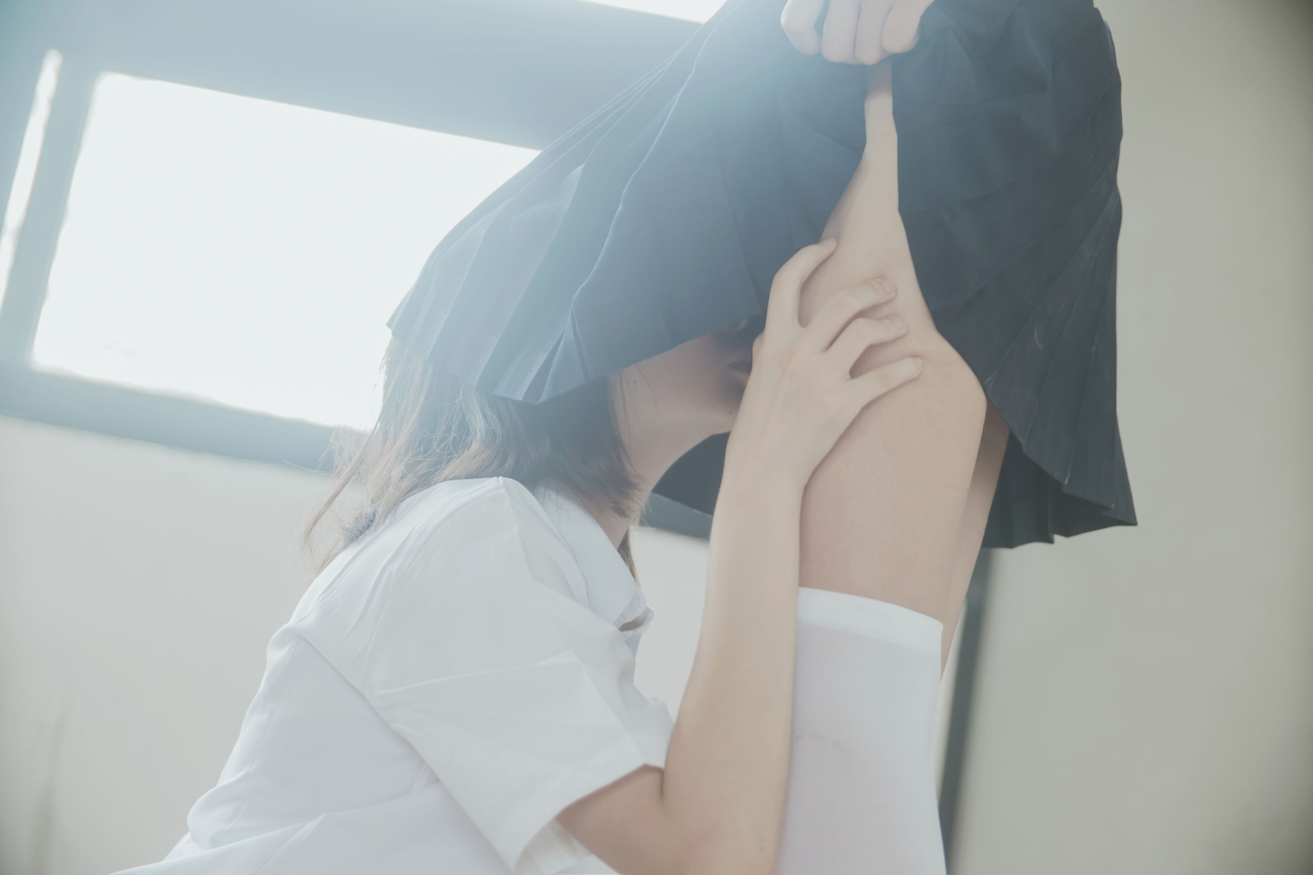 [萝莉COS] 桜桃喵&#038;疯猫ss《JK百合》 [43P] - 秀人网免费无水印在线套图写真