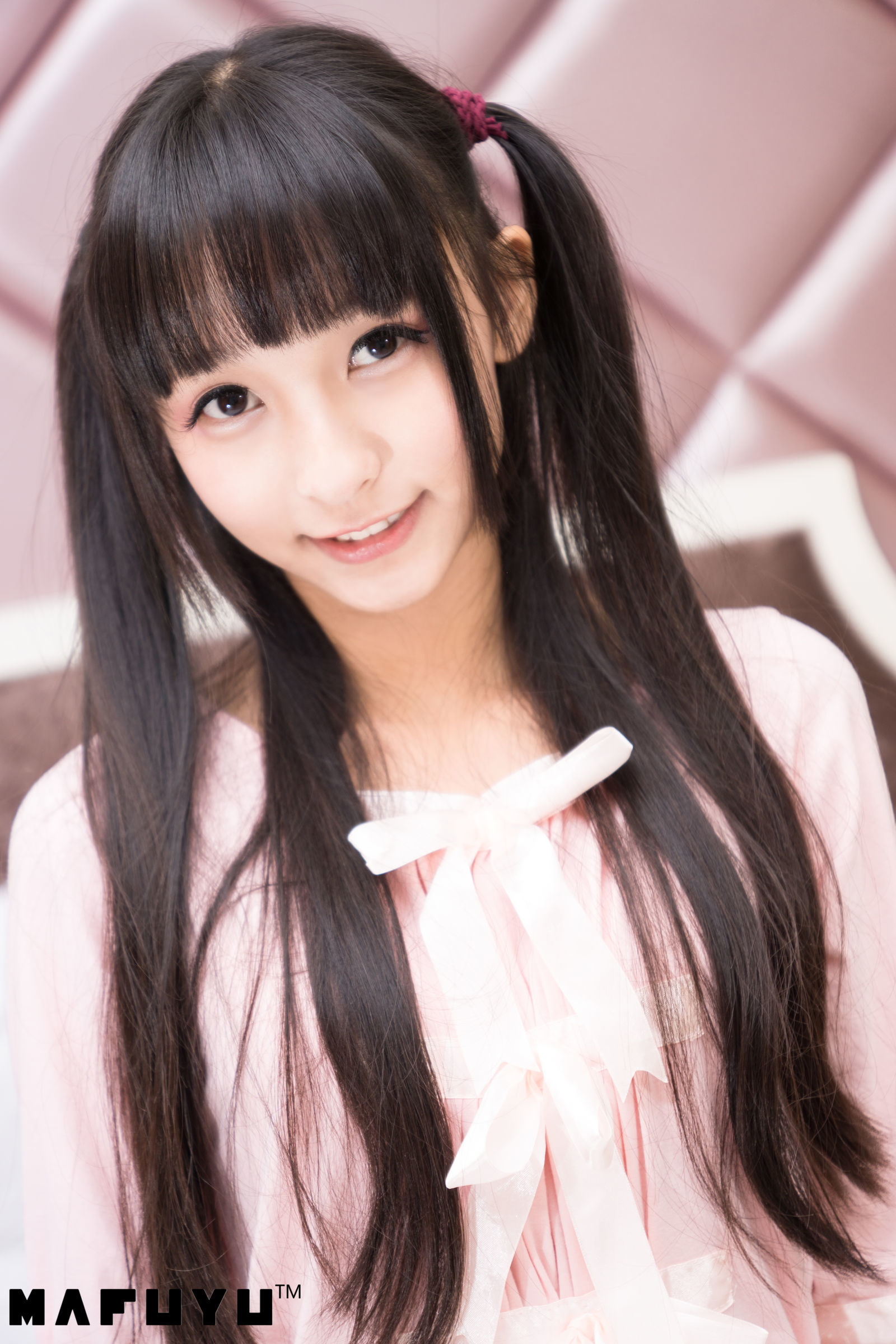 [萝莉COS] 神楽板真冬 粉白条纹系列套图 [103P] - 秀人网免费无水印在线套图写真