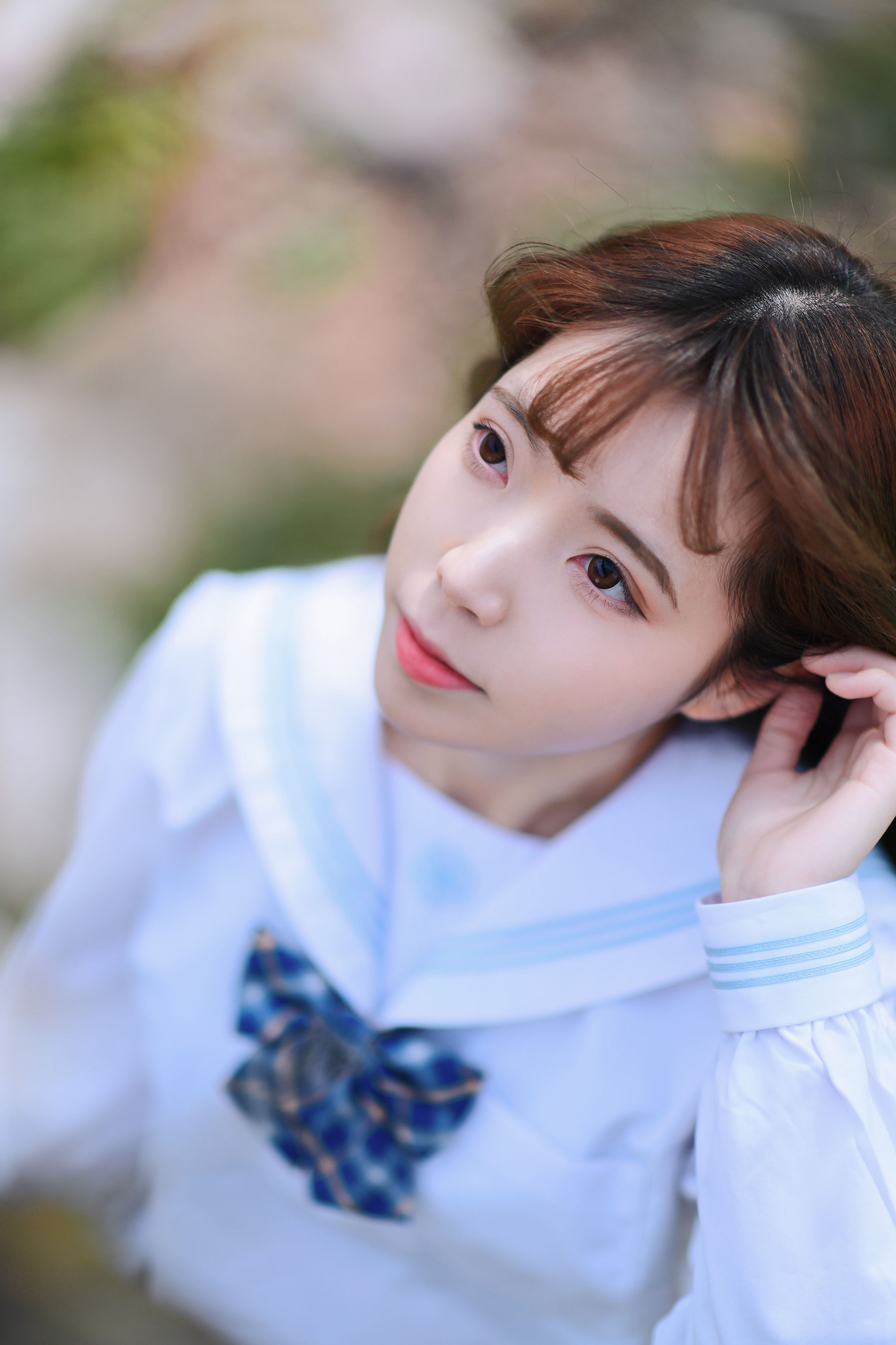 可爱妹子Fushii_海堂 – 樱花树下 [41P] - 秀人网免费无水印在线套图写真