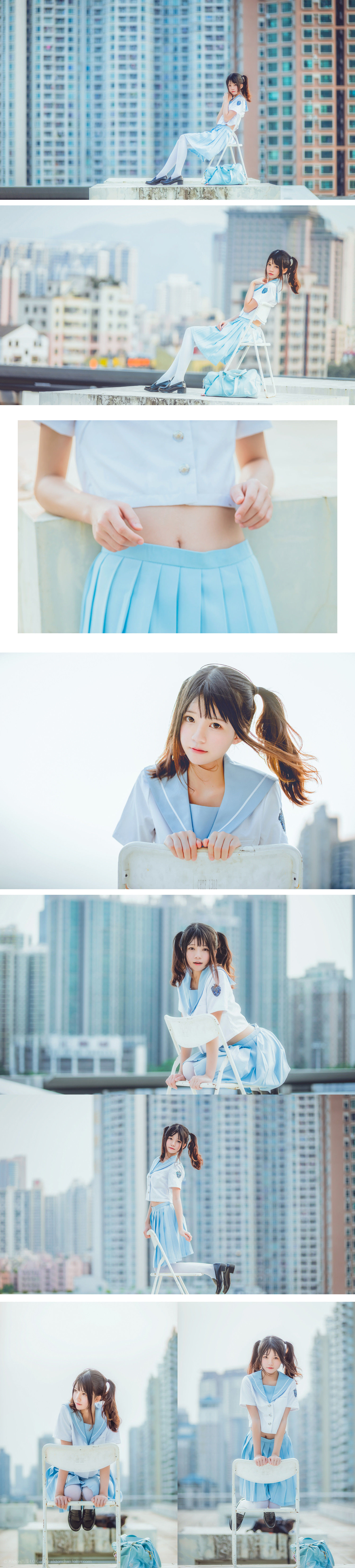 桜桃喵 穿制服的样子 [10P] - 秀人网免费无水印在线套图写真