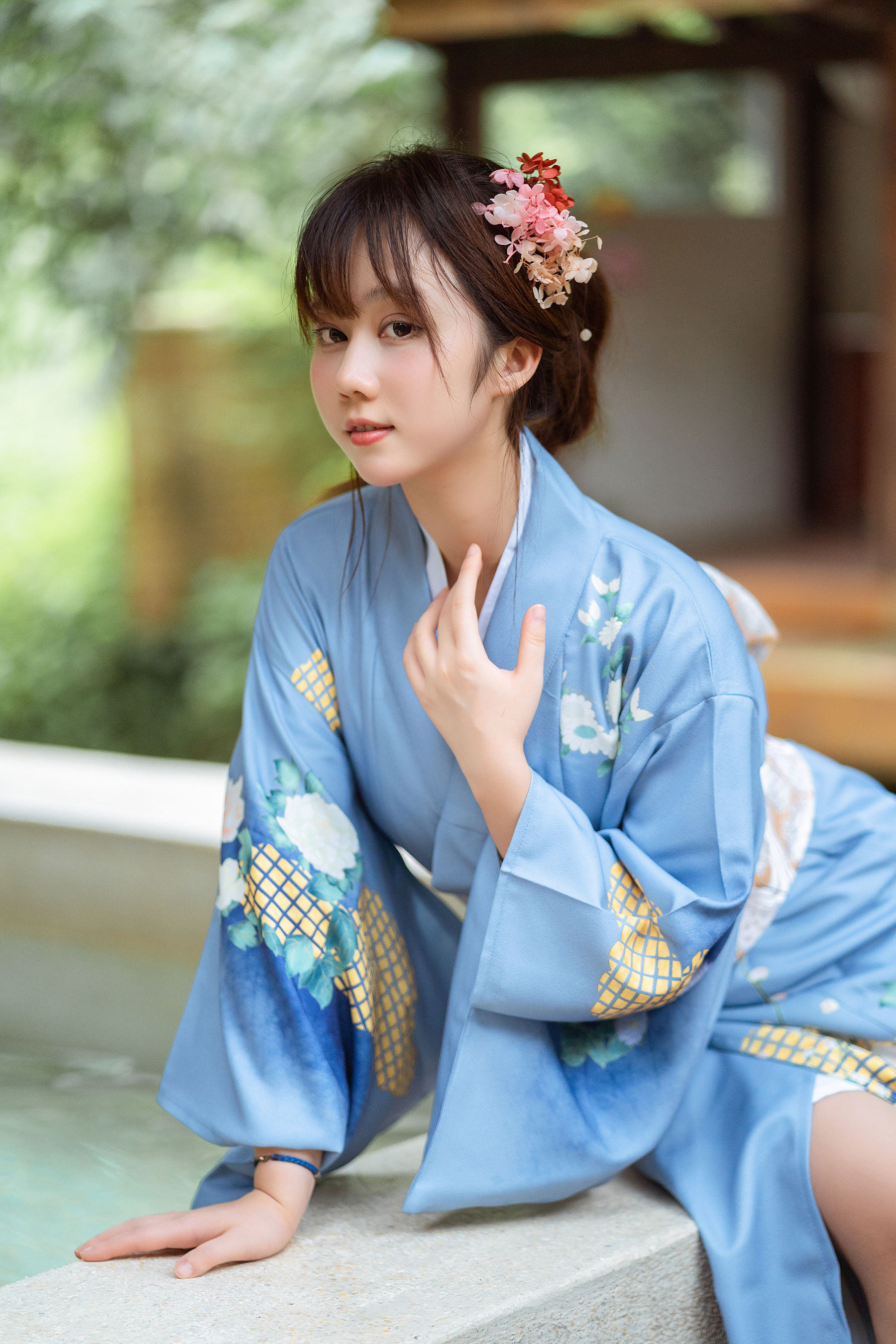 微博福利姬镜酱 私奔之和服 [19P] - 秀人网免费无水印在线套图写真