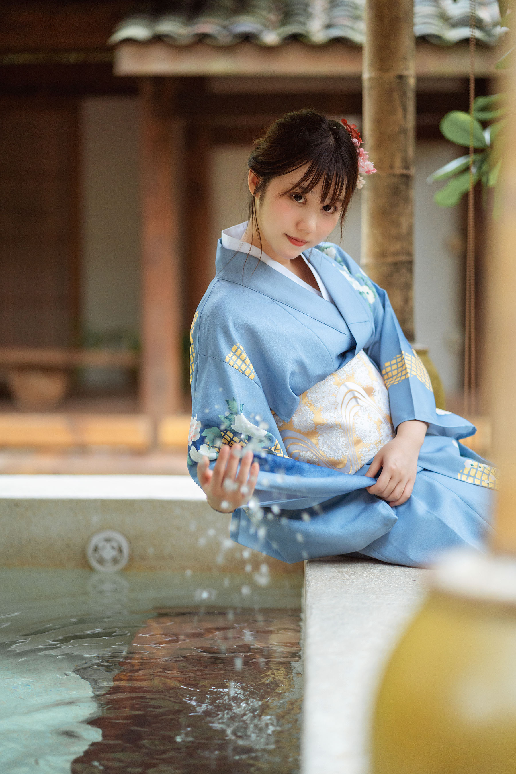 微博福利姬镜酱 私奔之和服 [19P] - 秀人网免费无水印在线套图写真