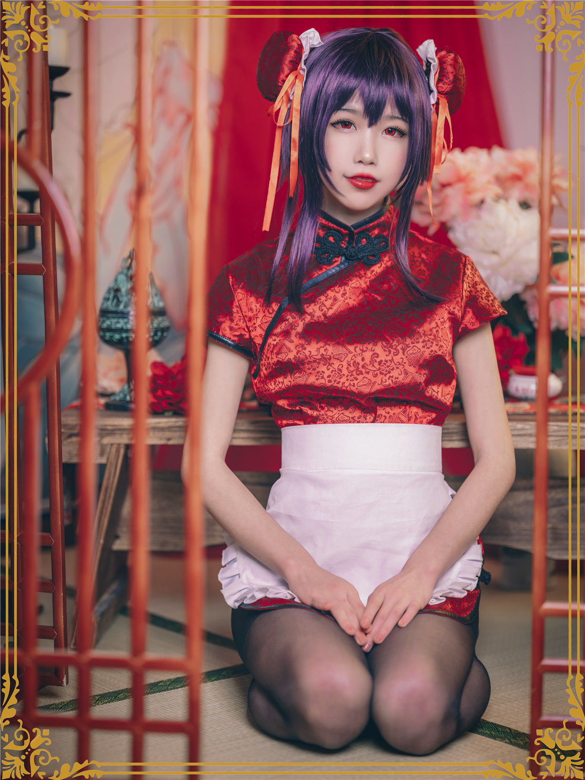 动漫博主水淼aqua – 霞之丘诗羽 旗袍 [29P] - 秀人网免费无水印在线套图写真