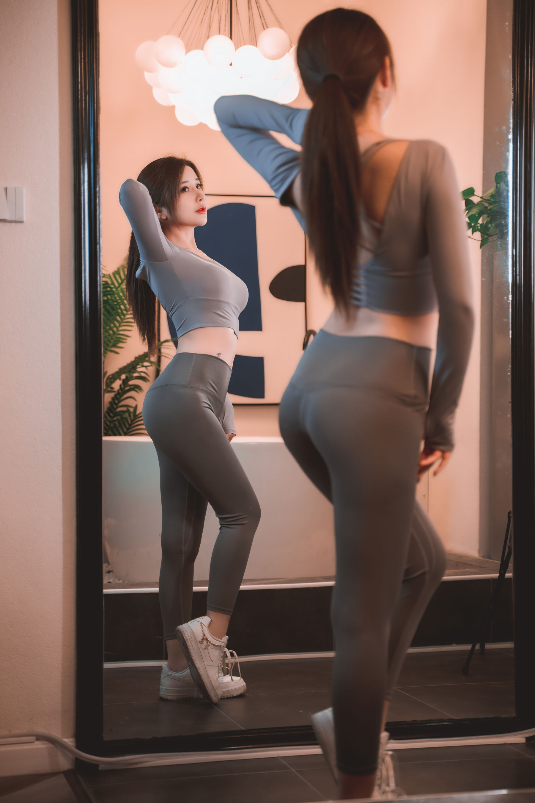 蜜蜜子Kimmie – After fitness [22P] - 秀人网免费无水印在线套图写真