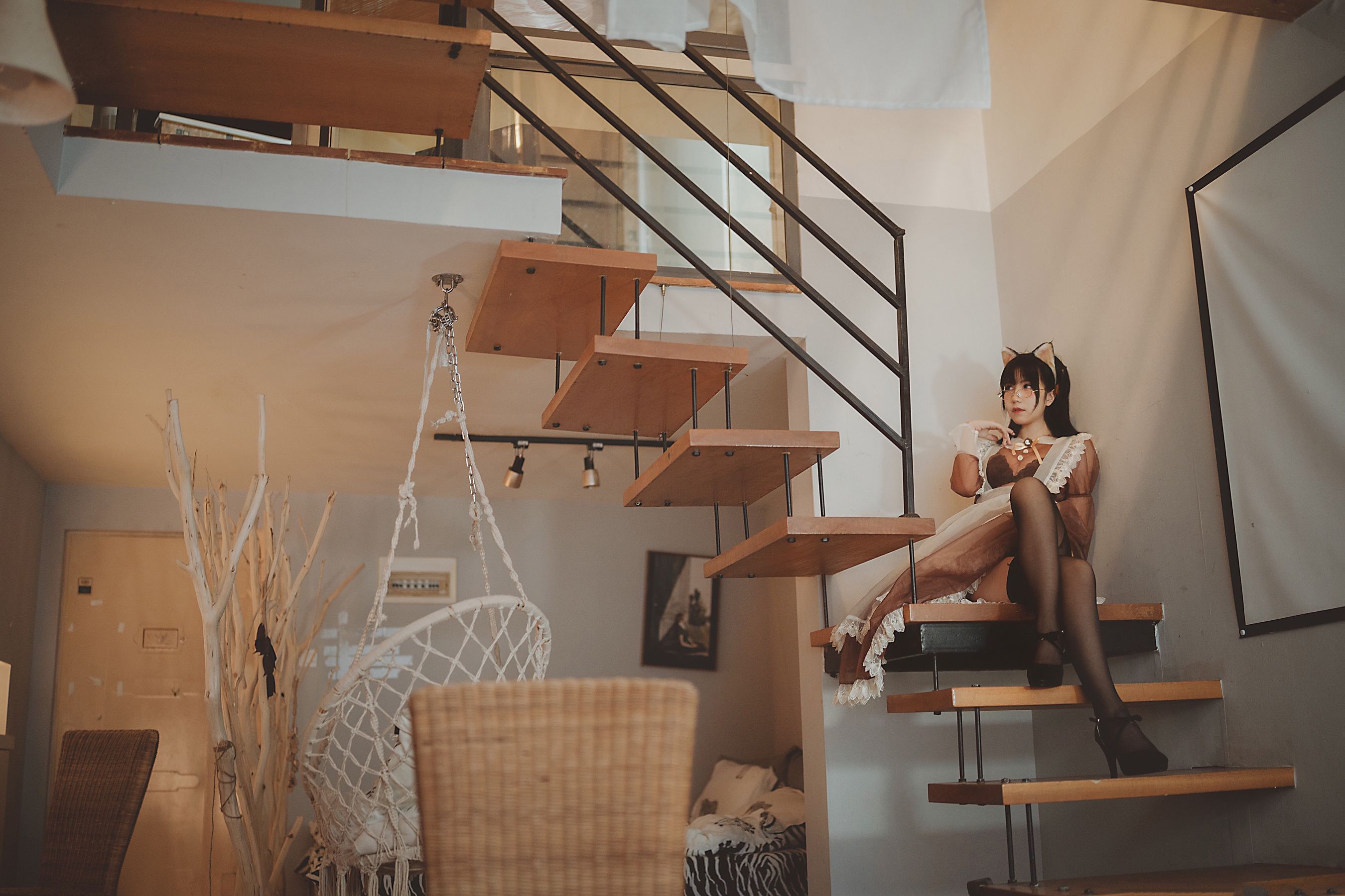 COSER美女逐月su 透明女仆 [46P] - 秀人网免费无水印在线套图写真