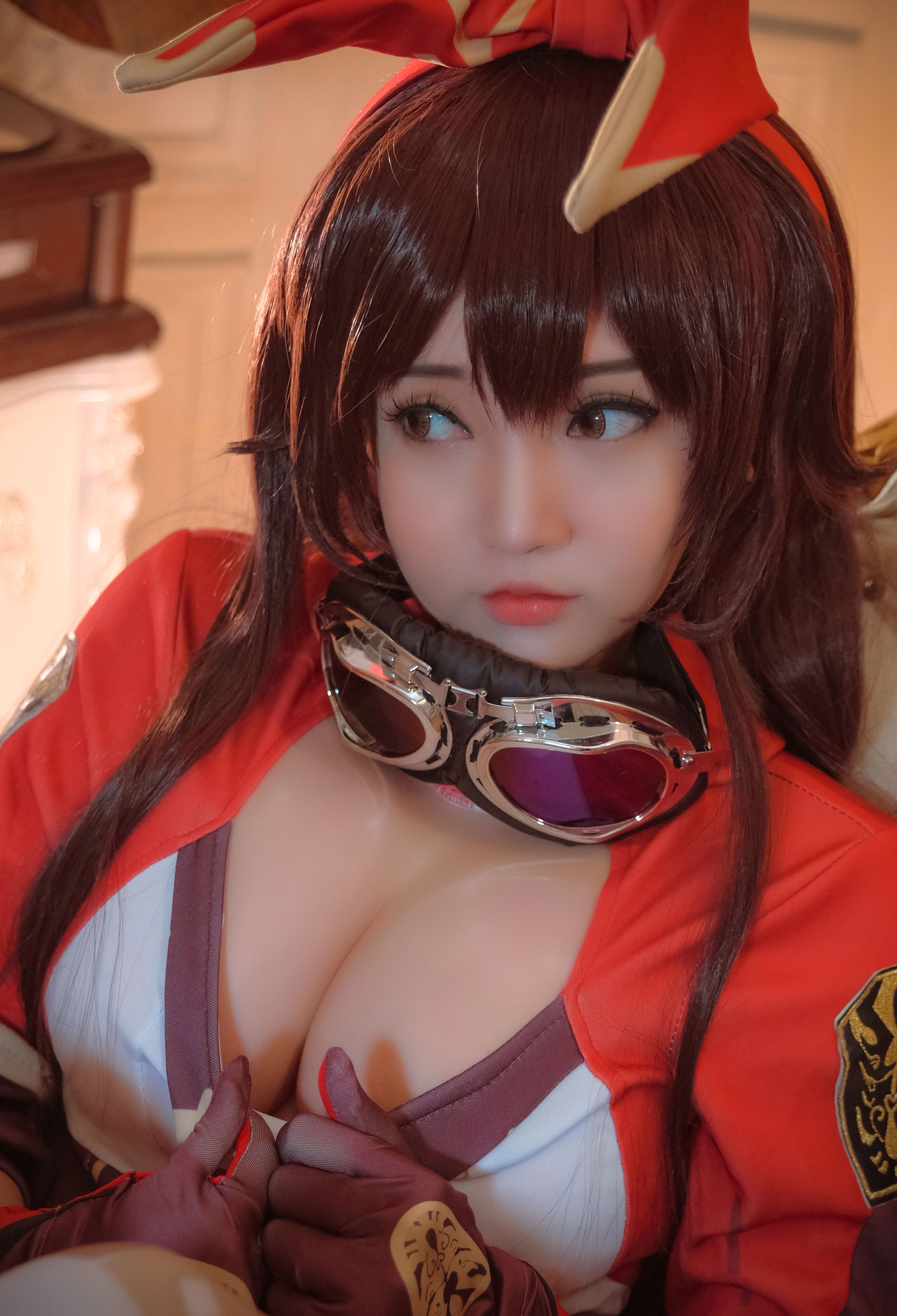 Coser小姐姐Potato Godzilla – Amber (Genshin Impact) [33P] - 秀人网免费无水印在线套图写真