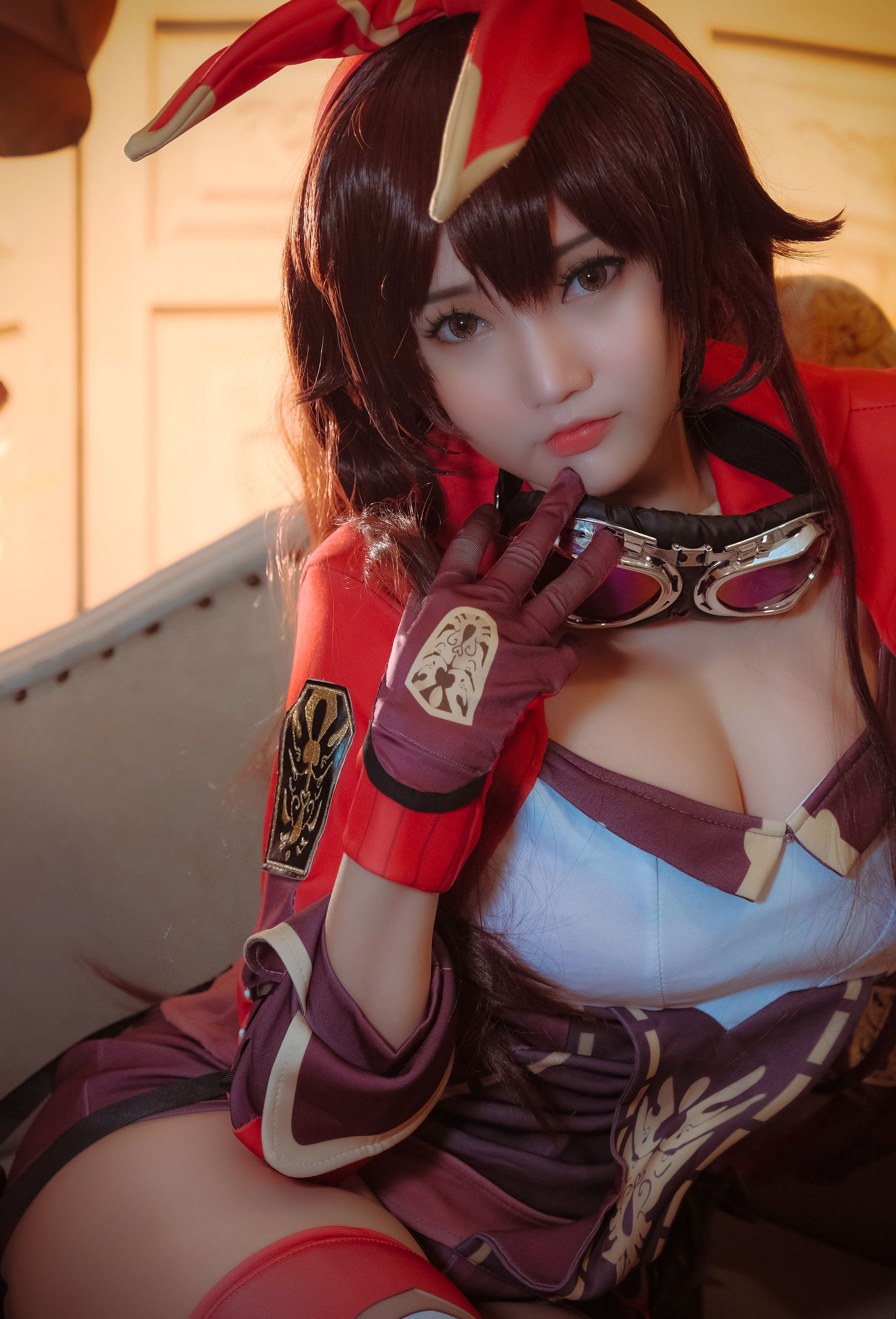 Coser小姐姐Potato Godzilla – Amber (Genshin Impact) [33P] - 秀人网免费无水印在线套图写真