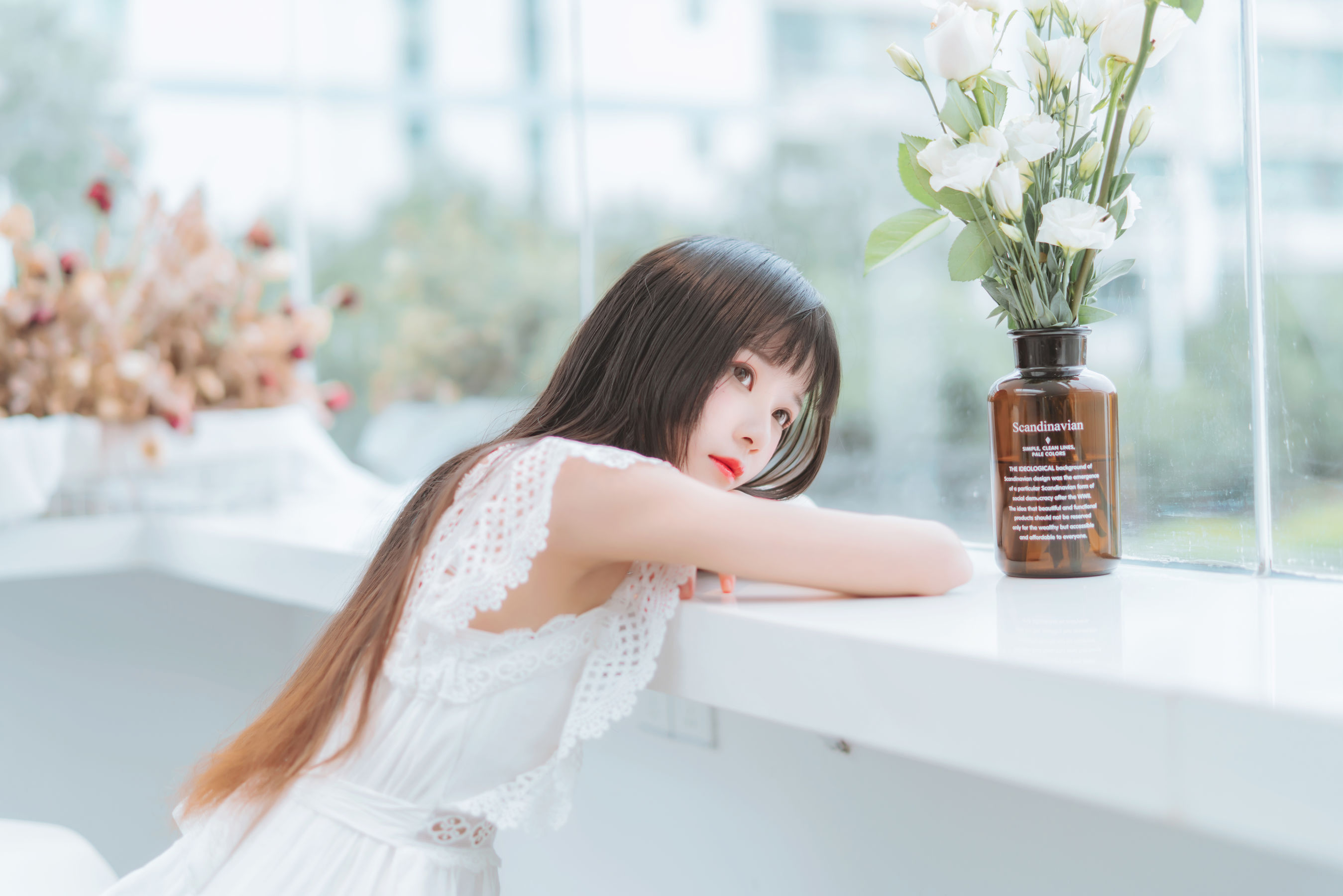 桜桃喵 – 清新之白花花 [11P] - 秀人网免费无水印在线套图写真