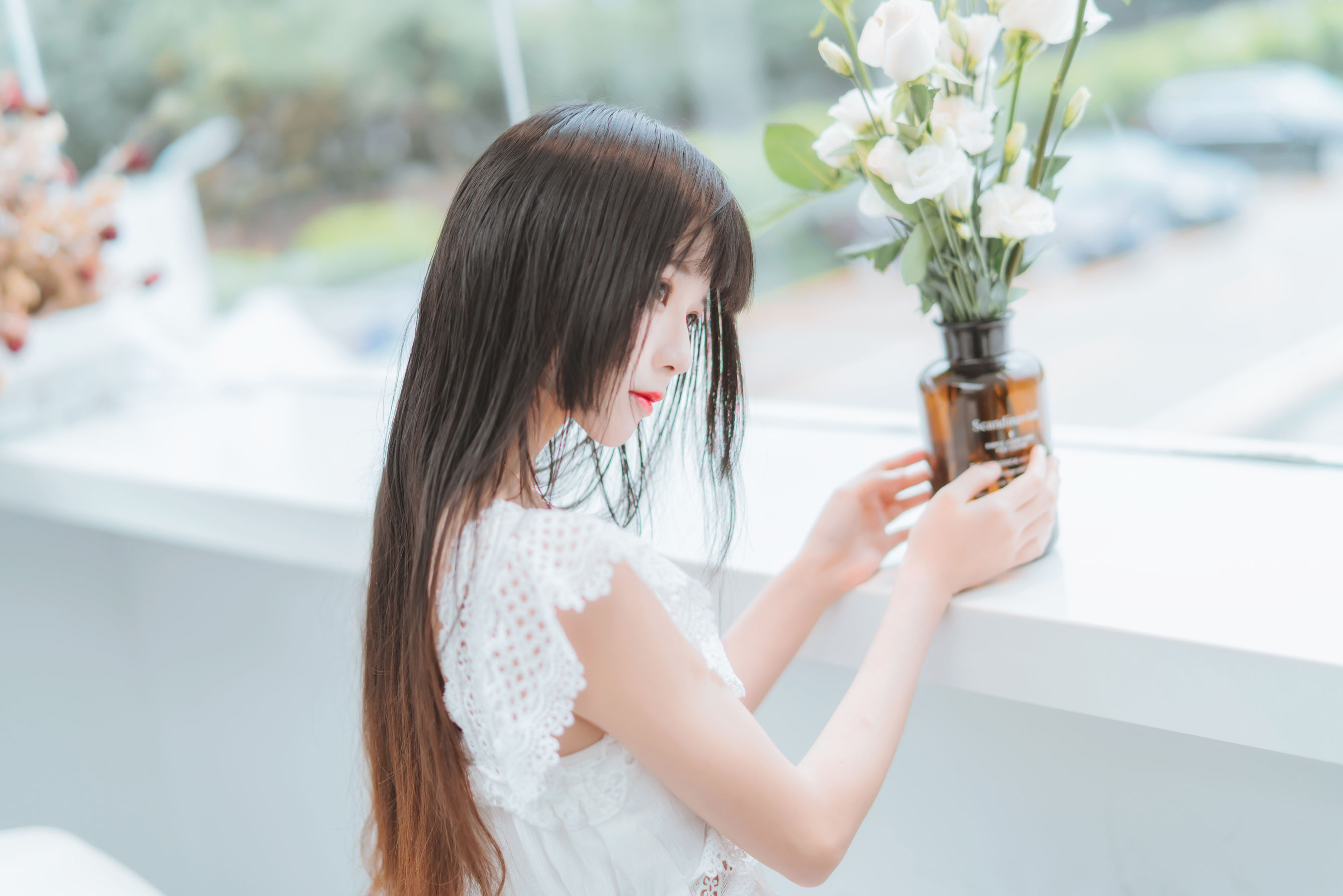 桜桃喵 – 清新之白花花 [11P] - 秀人网免费无水印在线套图写真