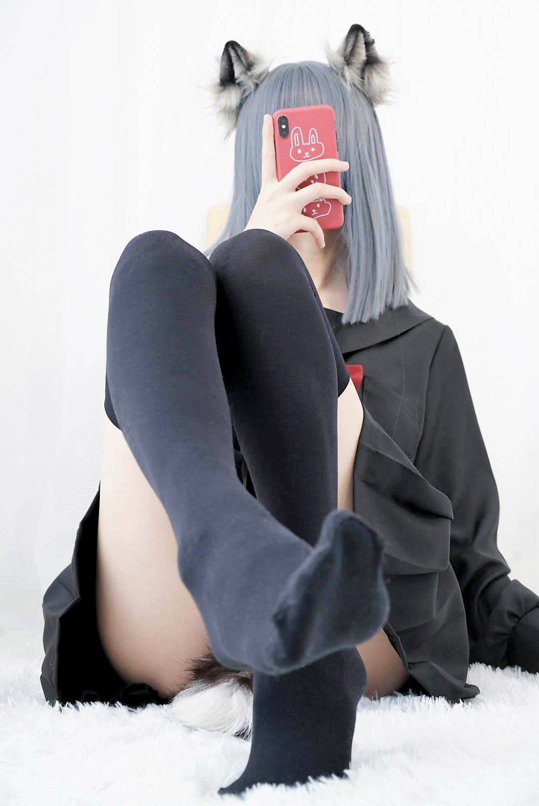 萌妹子眼酱大魔王w – 兽耳 [14P] - 秀人网免费无水印在线套图写真