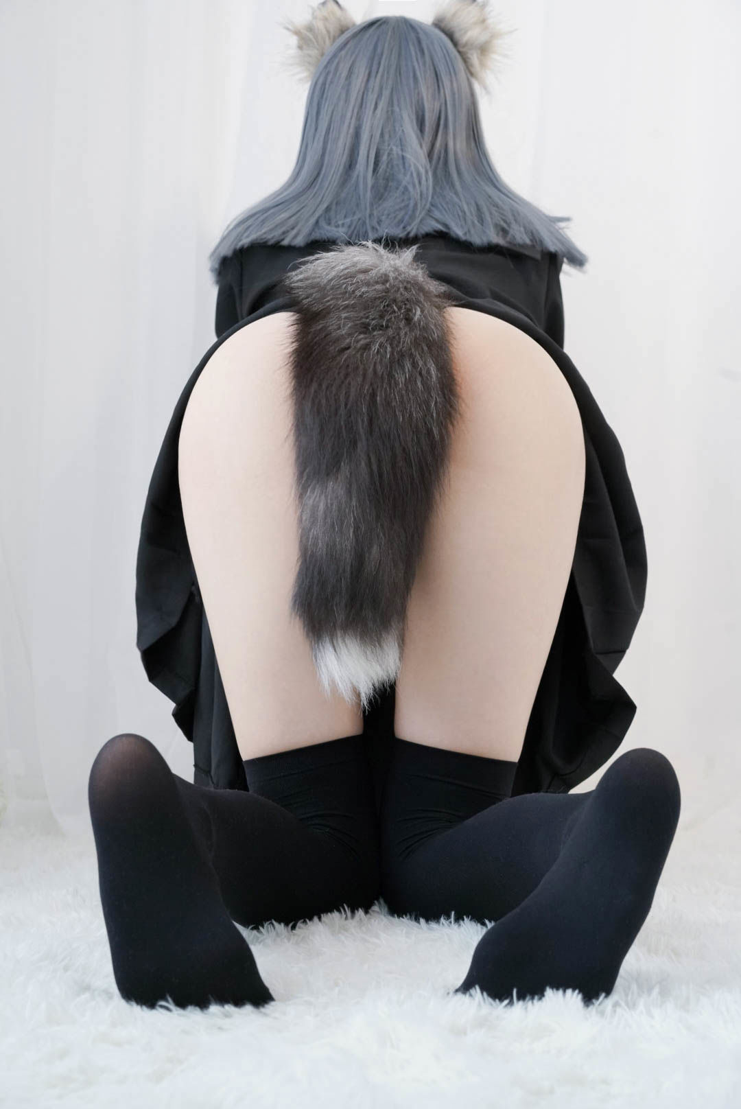 萌妹子眼酱大魔王w – 兽耳 [14P] - 秀人网免费无水印在线套图写真