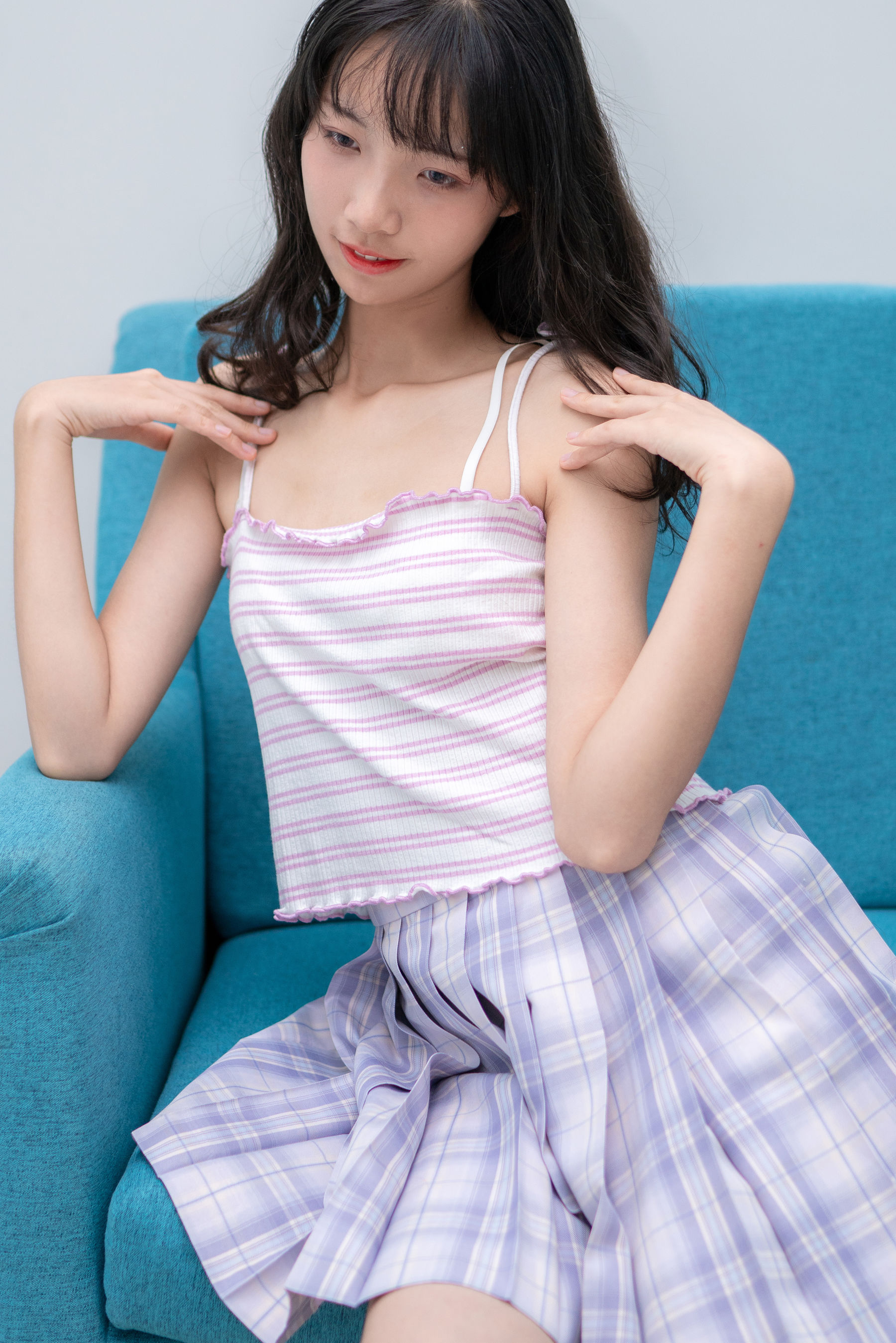 清纯妹子西瓜 – 清新JK [49P] - 秀人网免费无水印在线套图写真