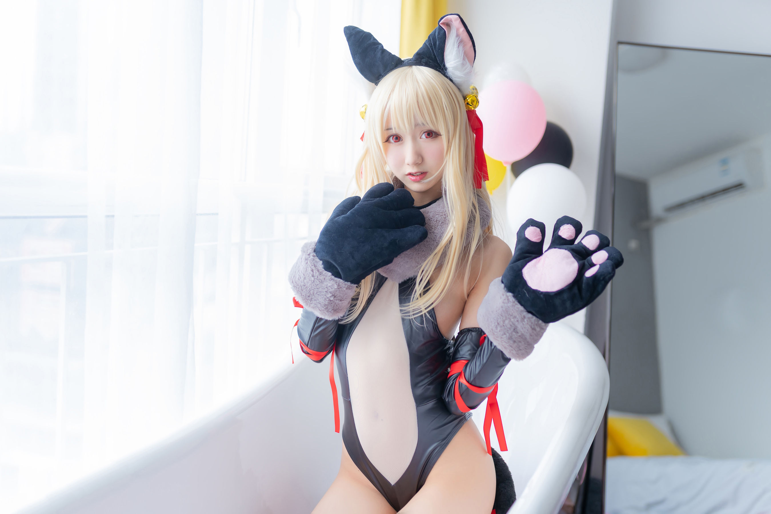 萌系小姐姐木绵绵OwO – 伊莉娅 [28P] - 秀人网免费无水印在线套图写真