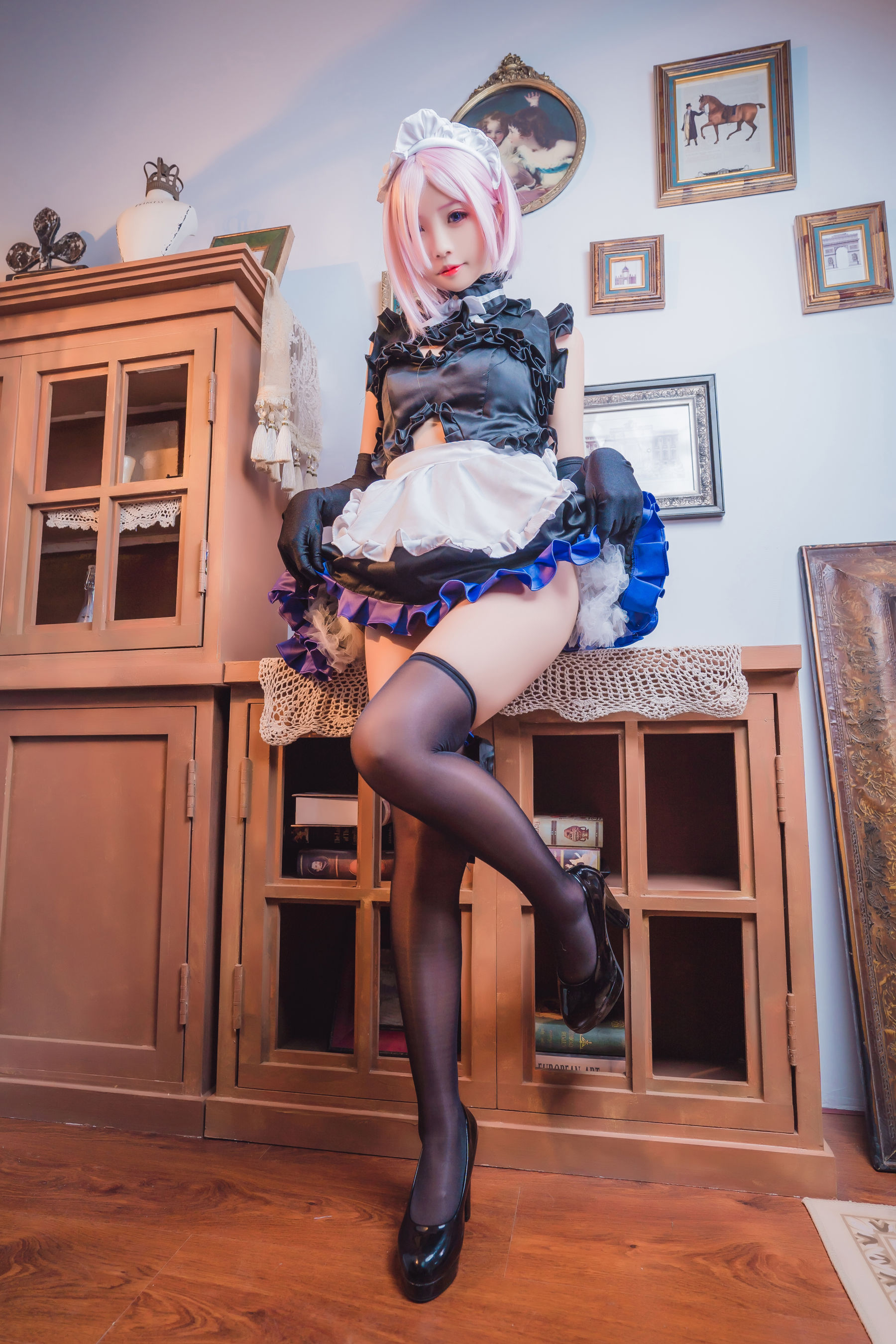 动漫博主墨玉-M – 玛修女仆 [40P] - 秀人网免费无水印在线套图写真