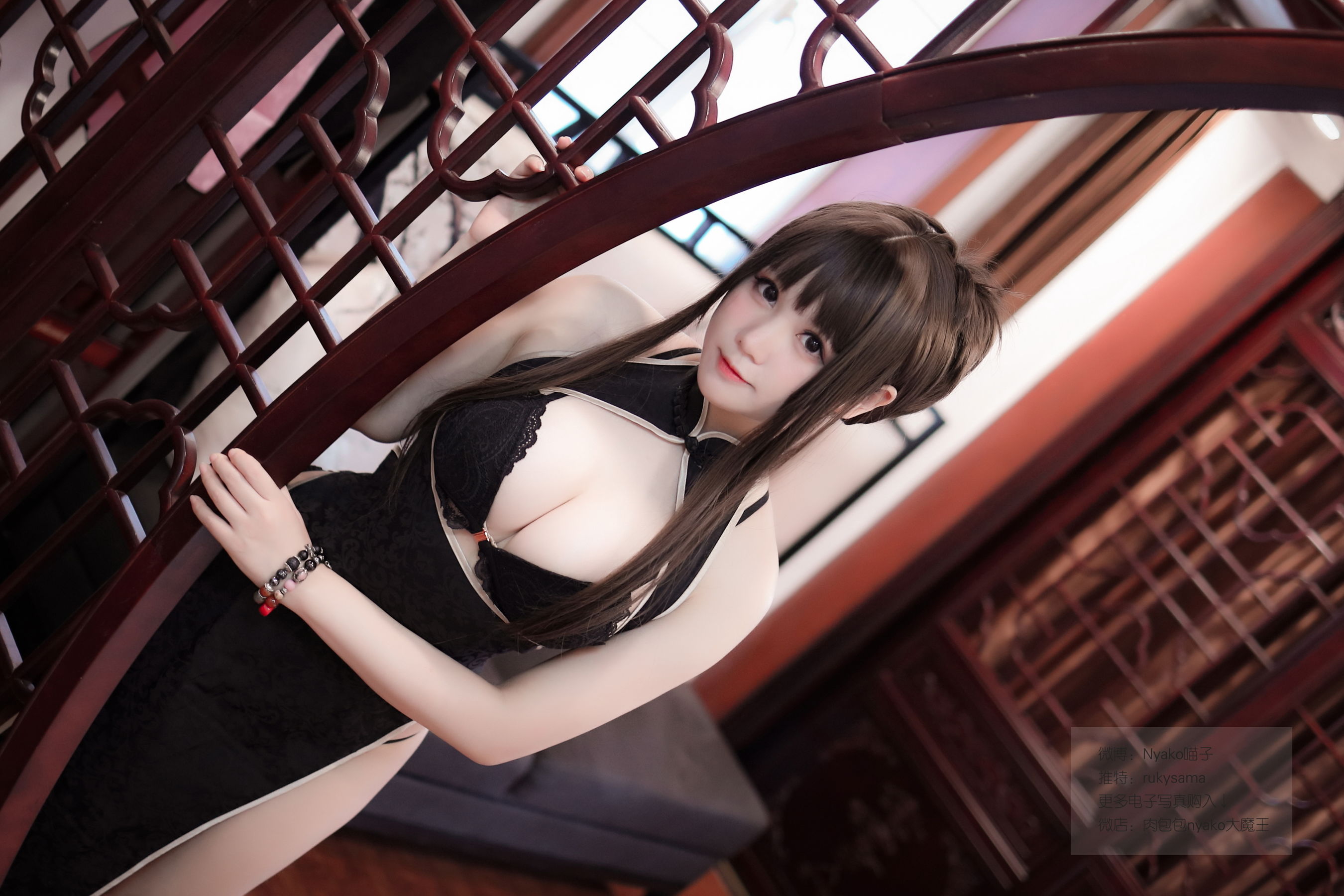 萌妹子Nyako喵子 旗袍本A [104P] - 秀人网免费无水印在线套图写真