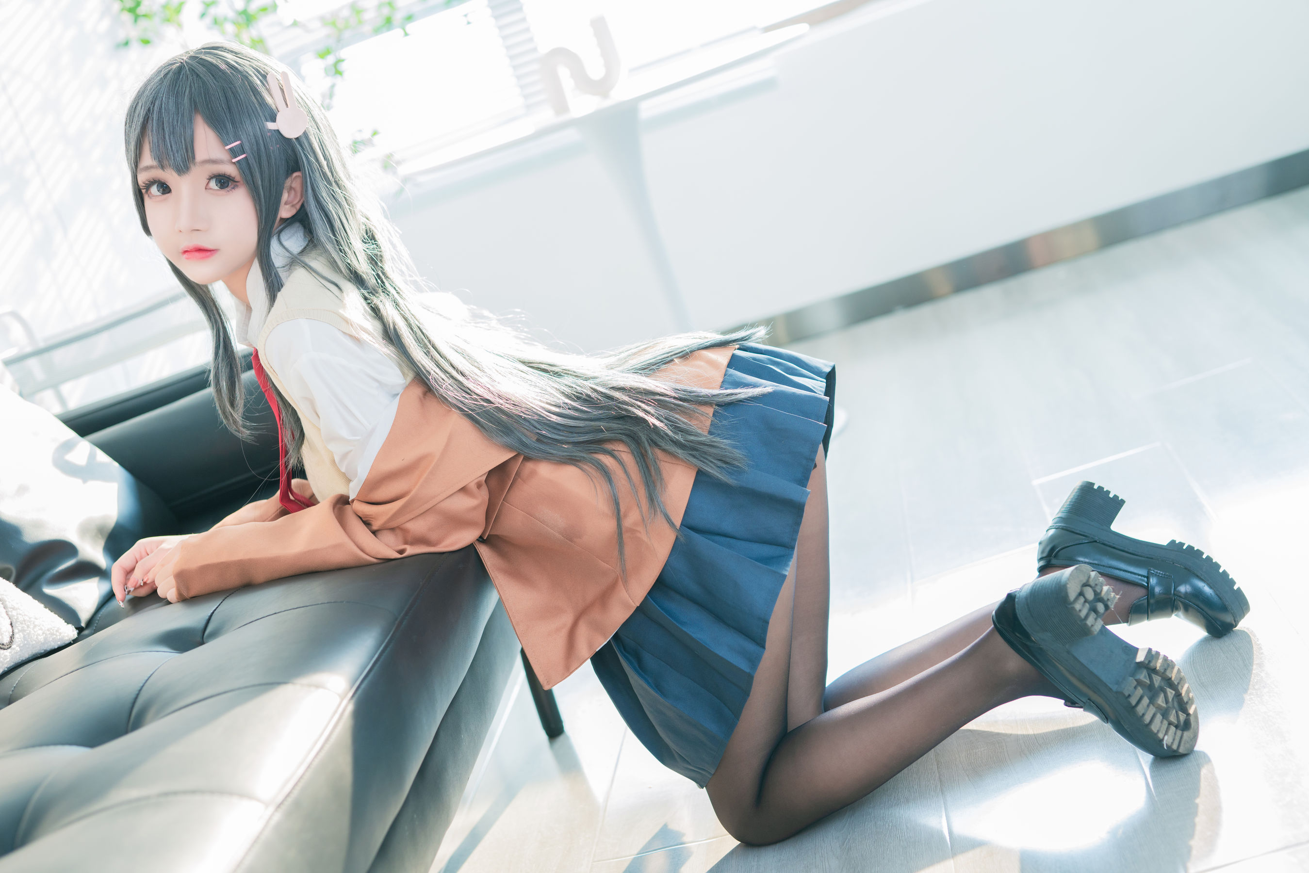 Cosplay日奈娇 – 麻衣校服 [75P] - 秀人网免费无水印在线套图写真