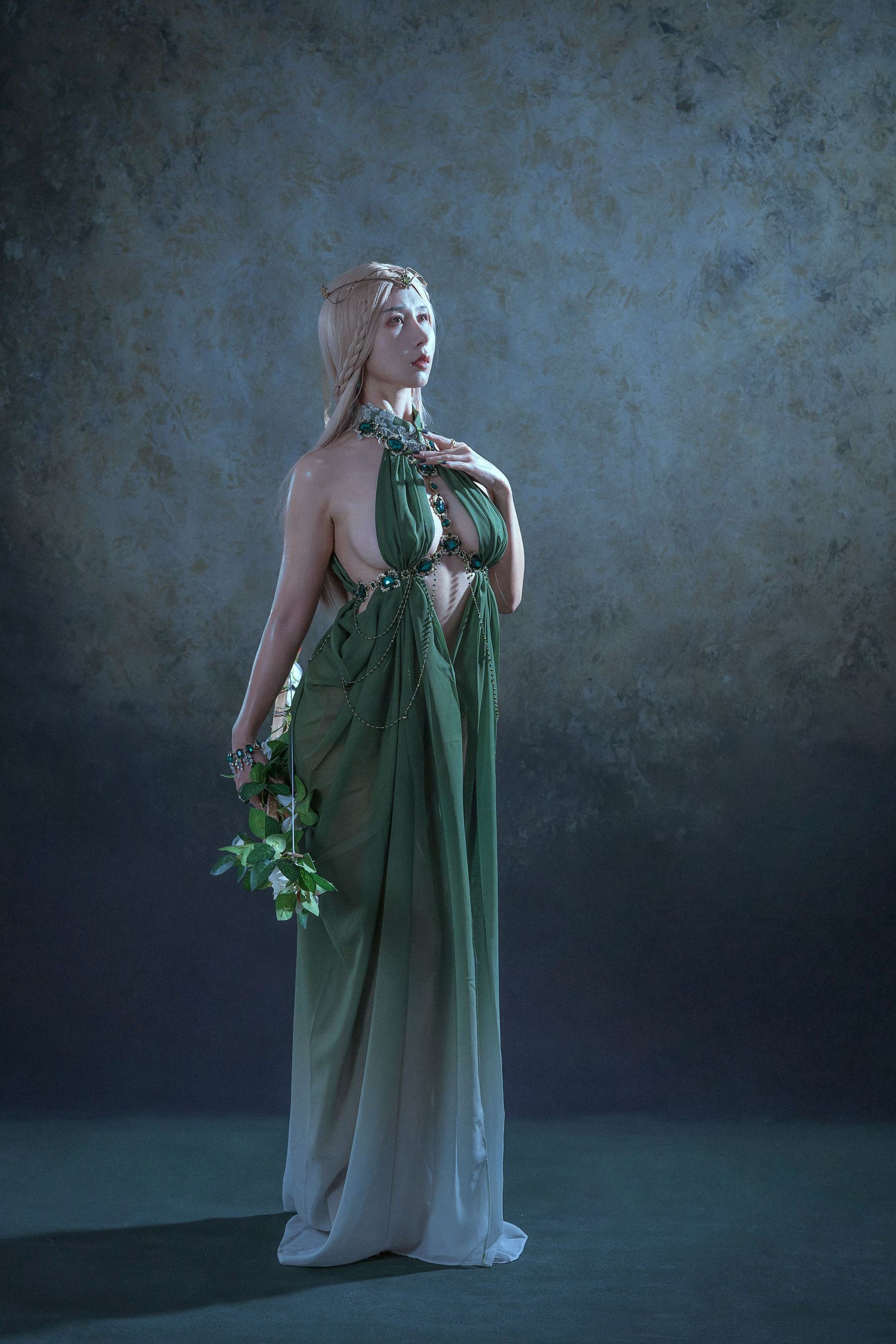 云溪溪 – 奶桃 孔雀石 [40P] - 秀人网免费无水印在线套图写真