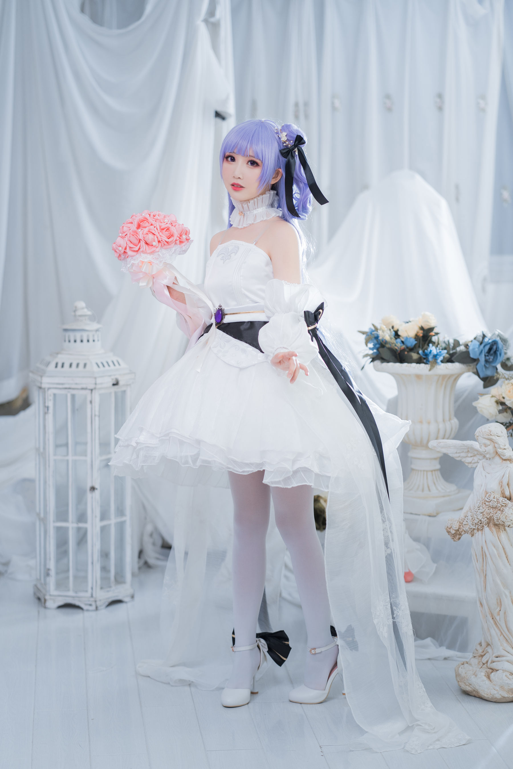 [Cosplay写真] 可爱人气Coser面饼仙儿 – 独角兽婚纱 [14P] - 秀人网免费无水印在线套图写真